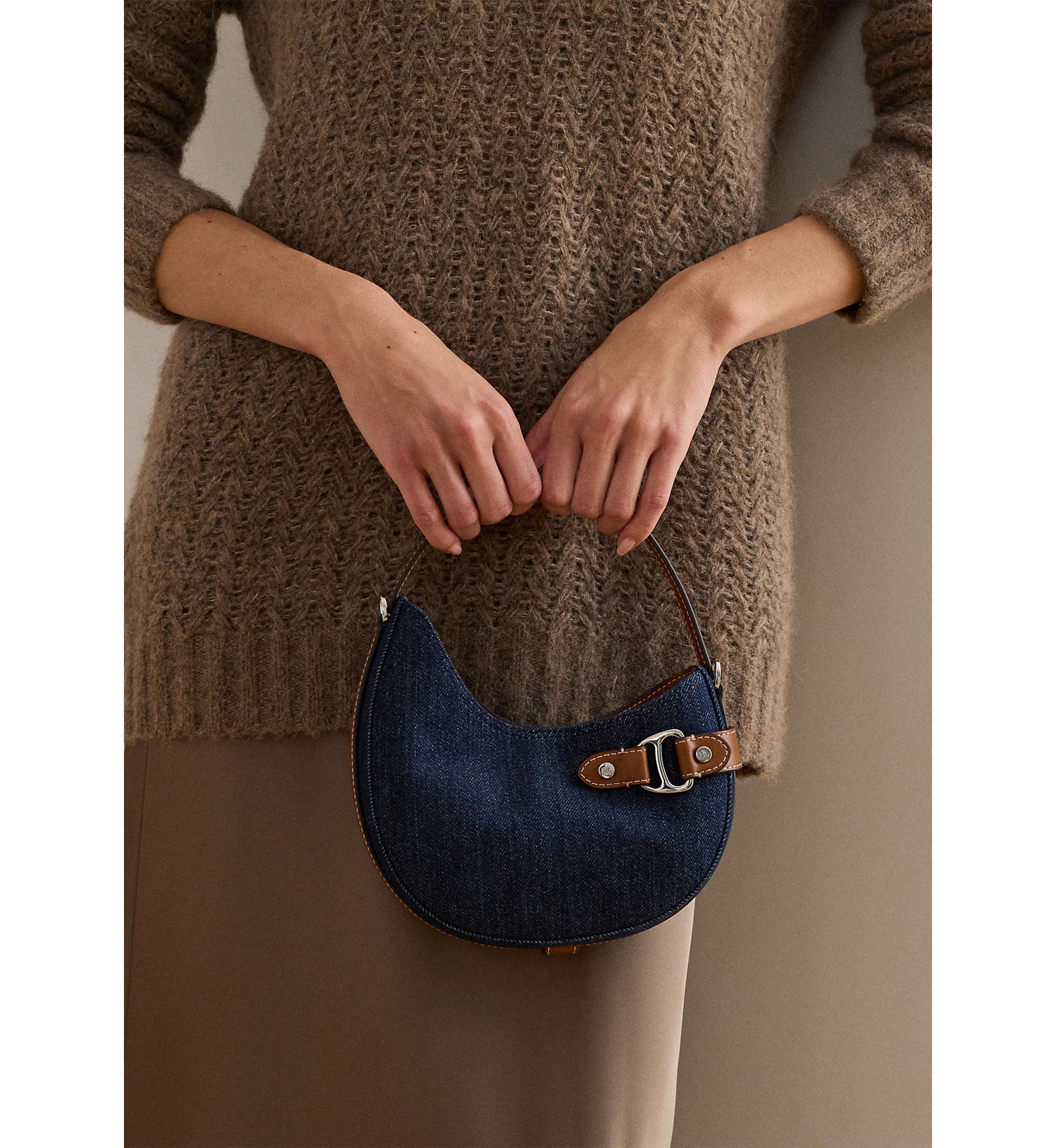 Denim Small Tasha Crossbody Bag