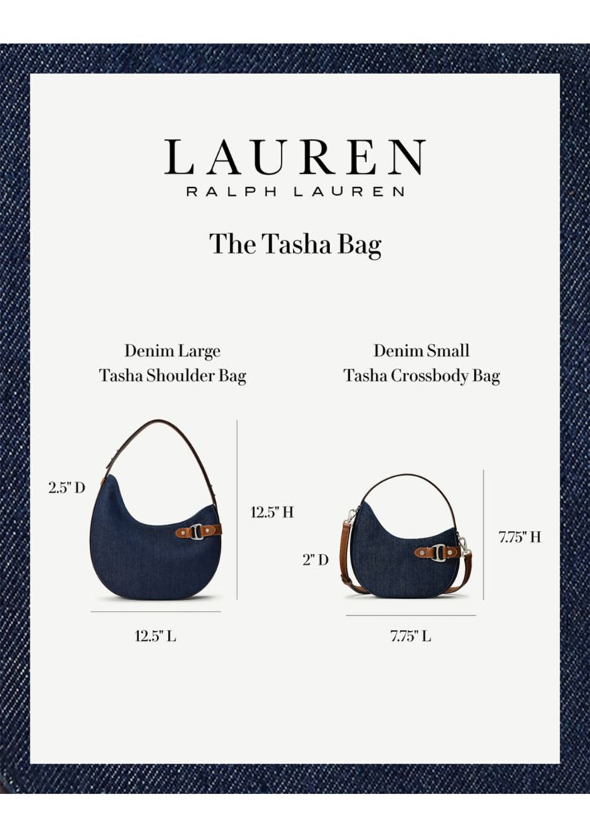 Lauren Ralph Lauren Denim Small Tasha Crossbody Bag | Belk