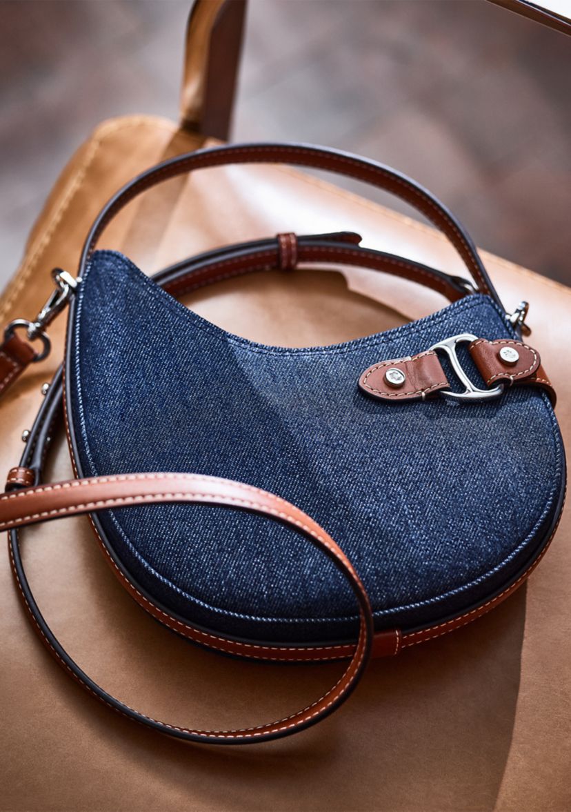Lauren Ralph Lauren Denim Small Tasha Crossbody Bag | Belk