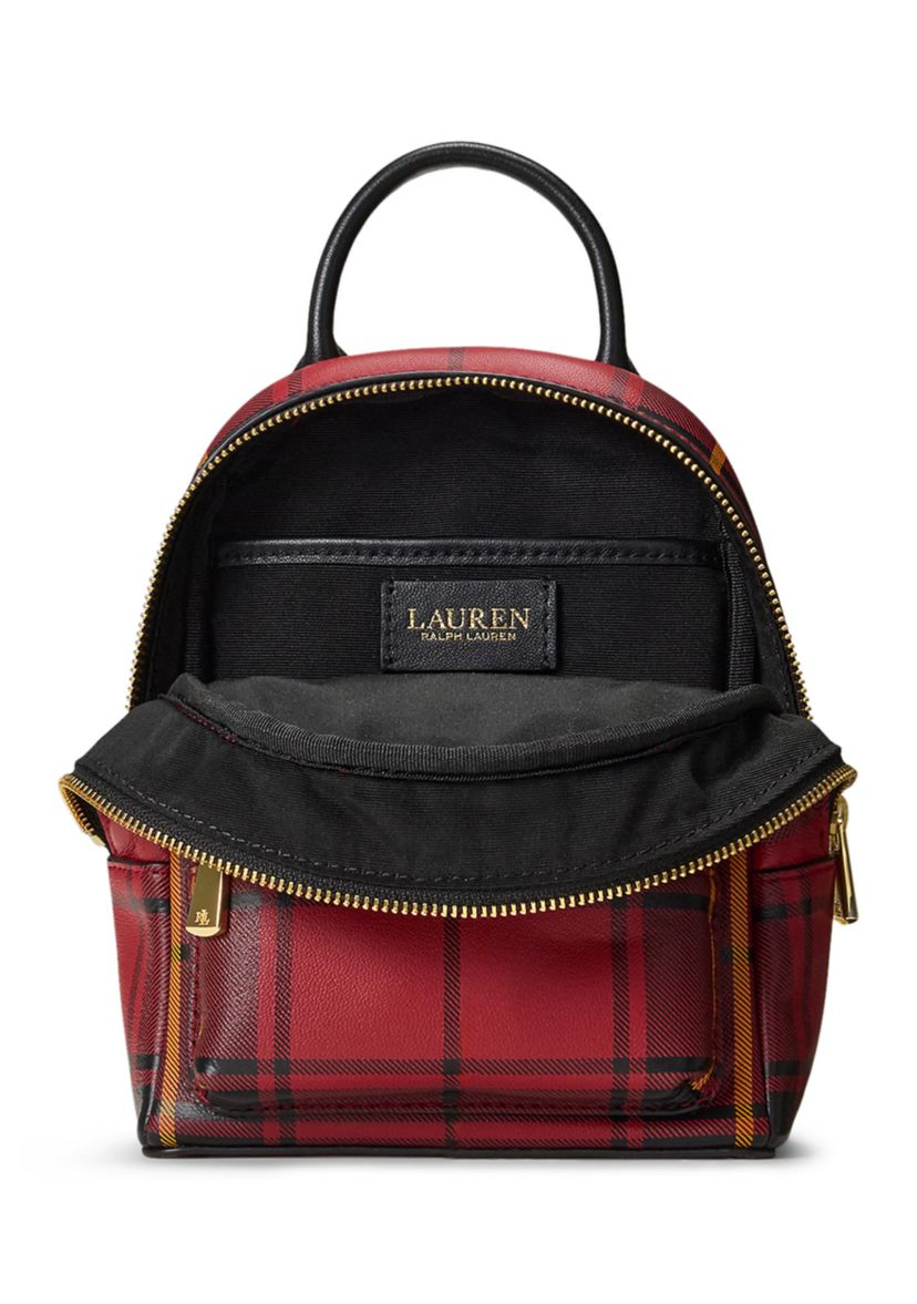 Plaid Leather Mini Stevie Crossbody