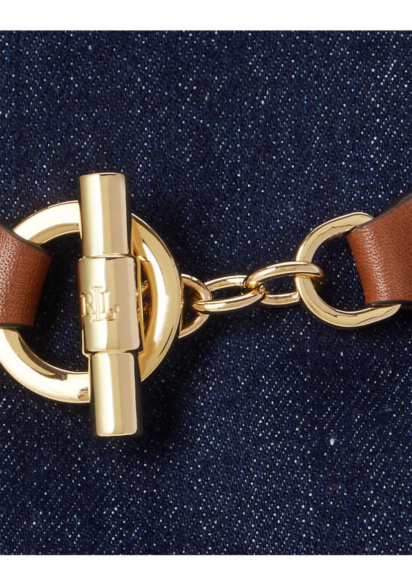 Washed Denim Medium Blaike Bucket Bag