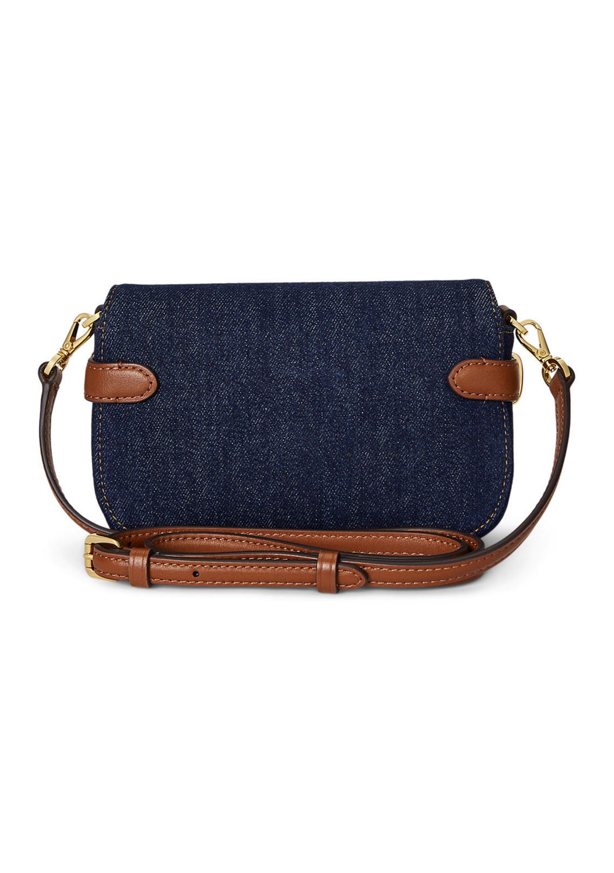 Washed Denim Small Blaike Crossbody Bag