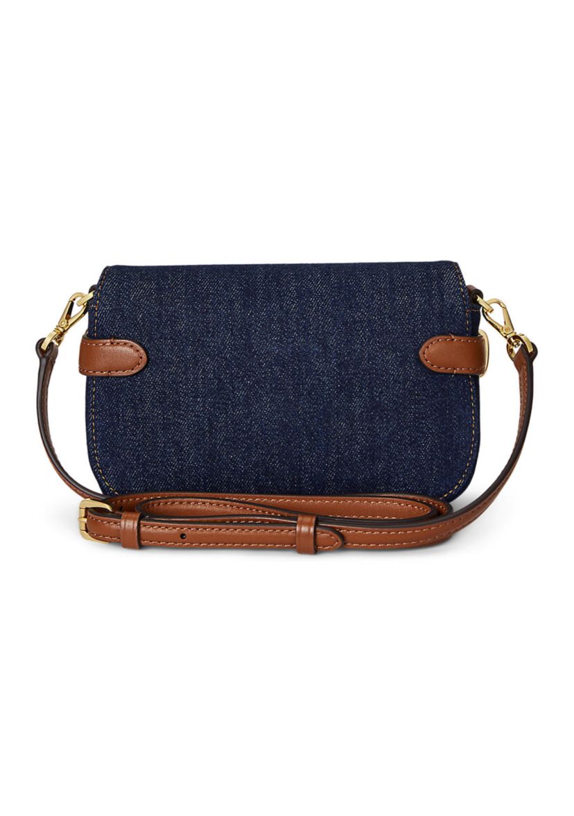 Washed Denim Small Blaike Crossbody Bag