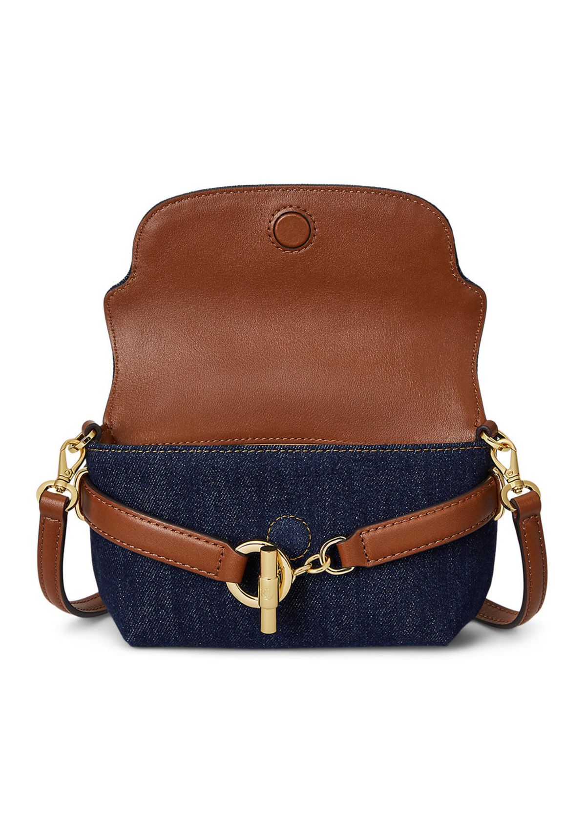 Washed Denim Small Blaike Crossbody Bag