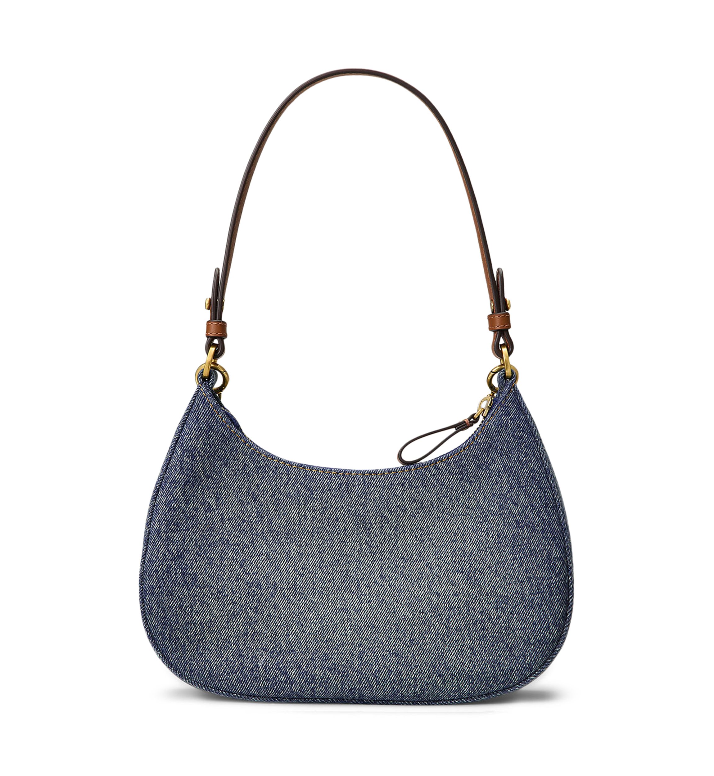 Lauren Ralph Lauren Denim Medium Marcy Zip Shoulder Bag | Belk