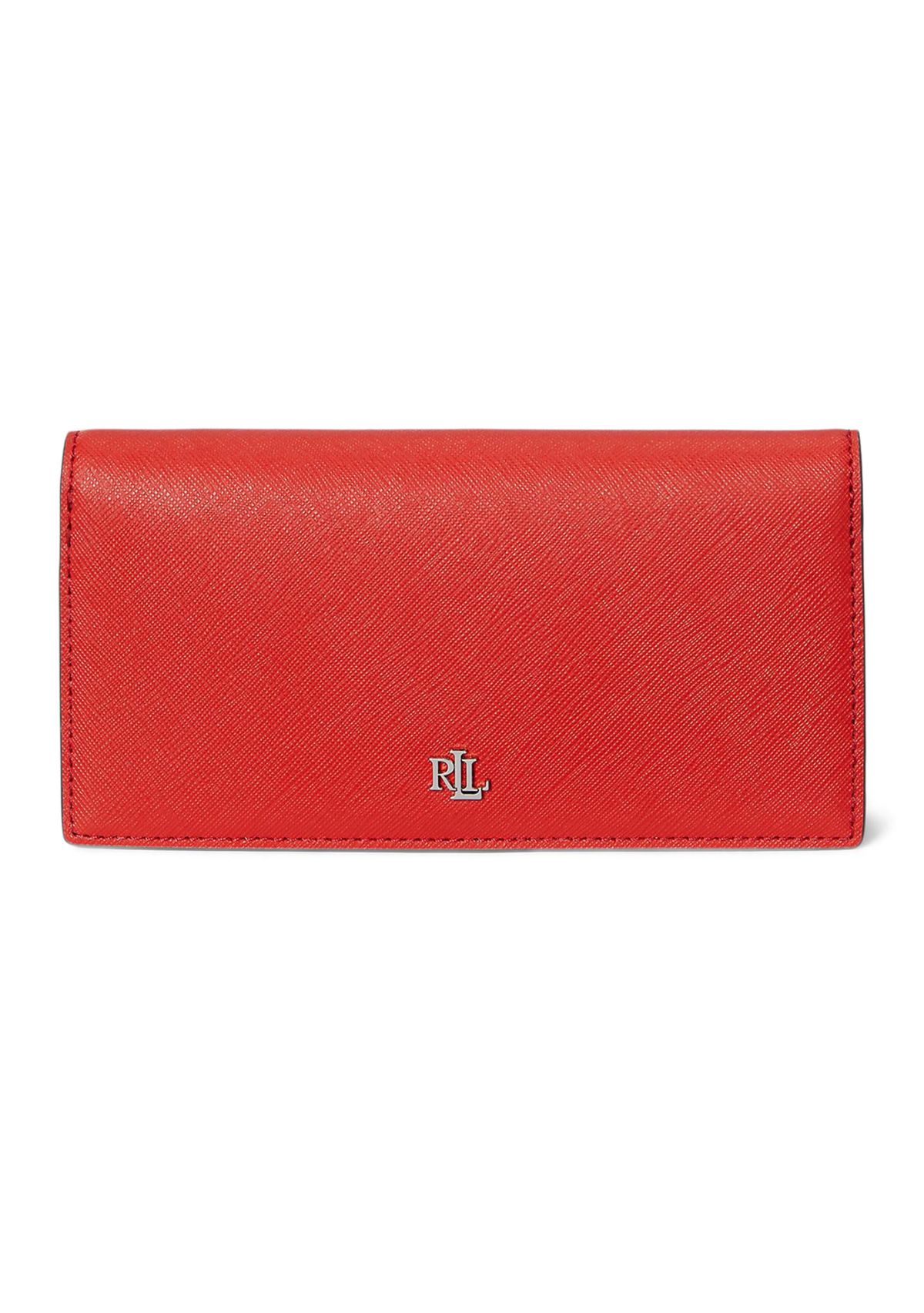 Crosshatch Leather Slim Wallet