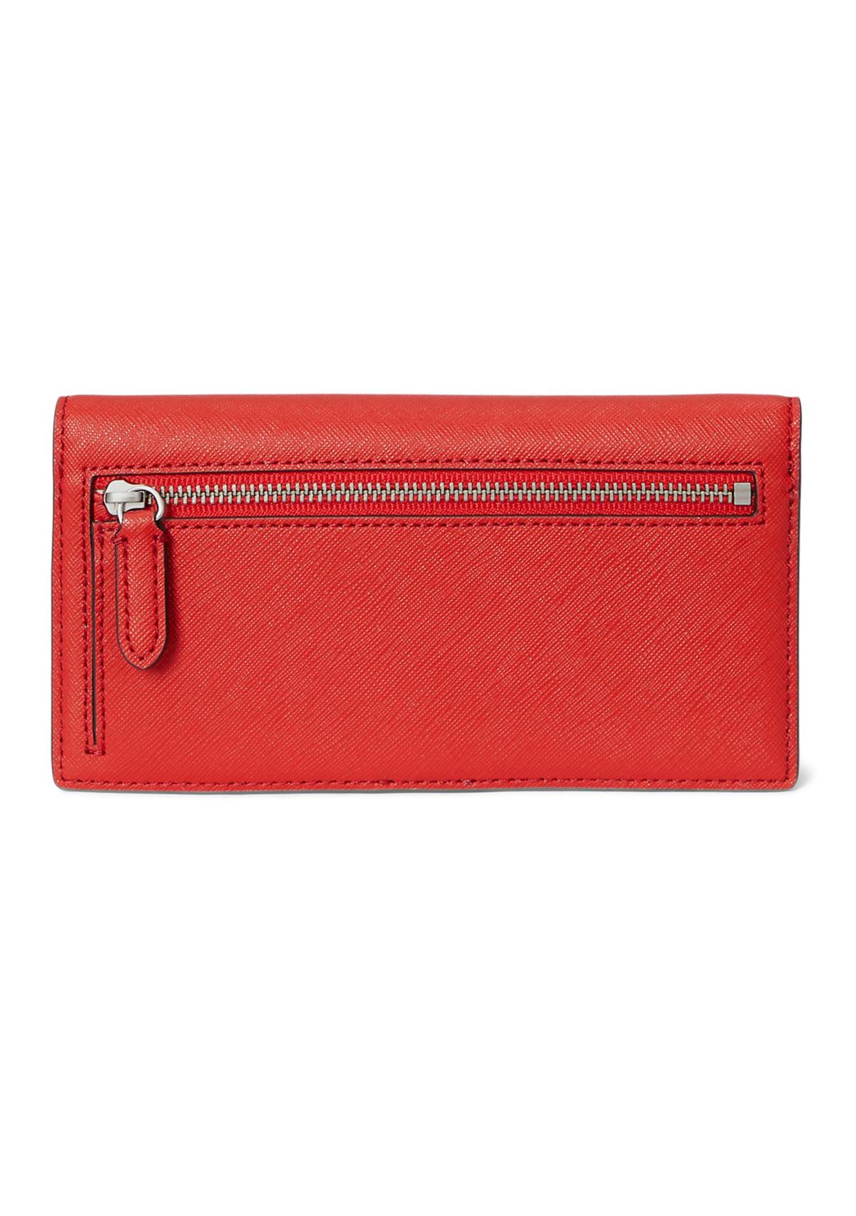 Crosshatch Leather Slim Wallet