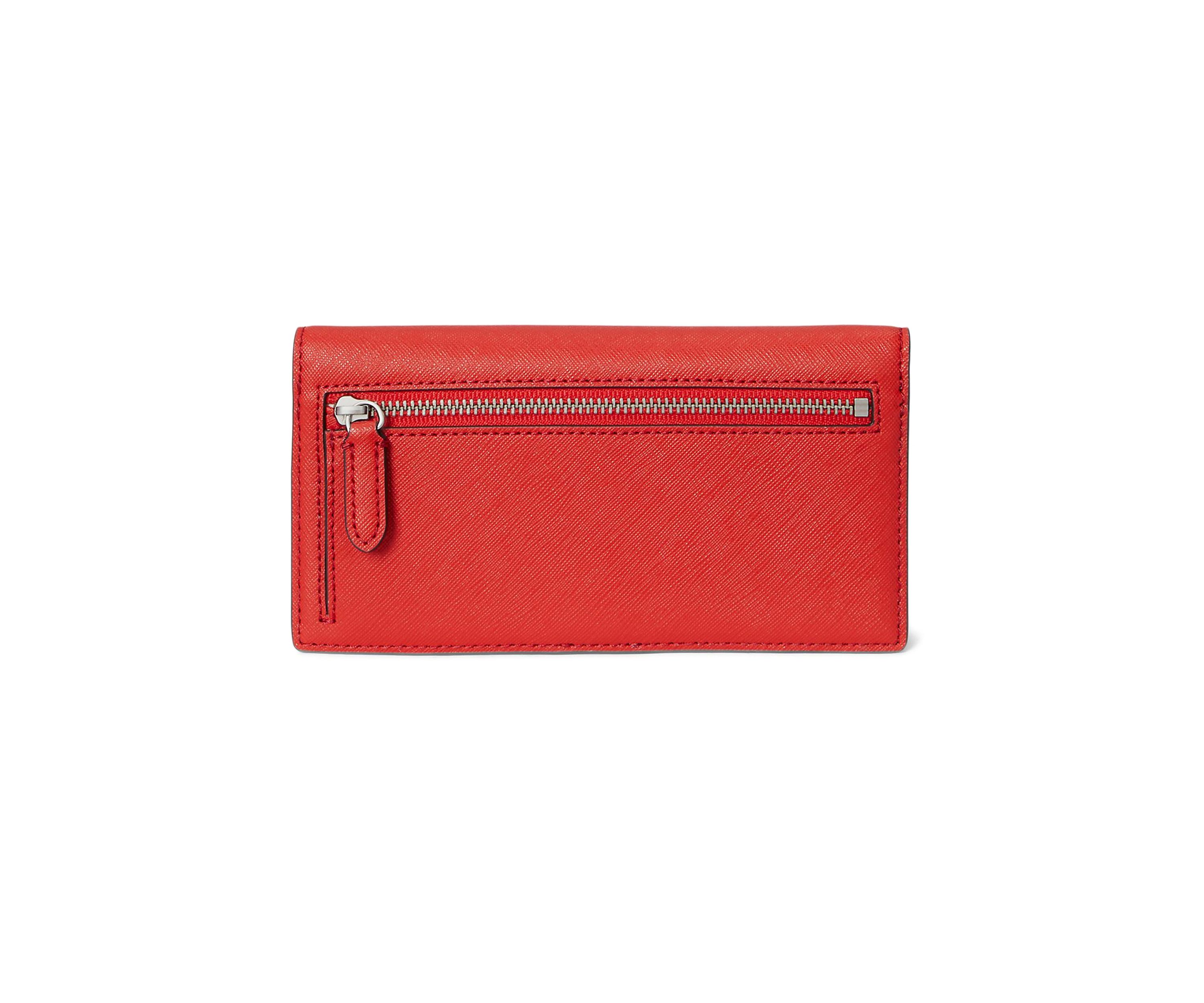Crosshatch Leather Slim Wallet