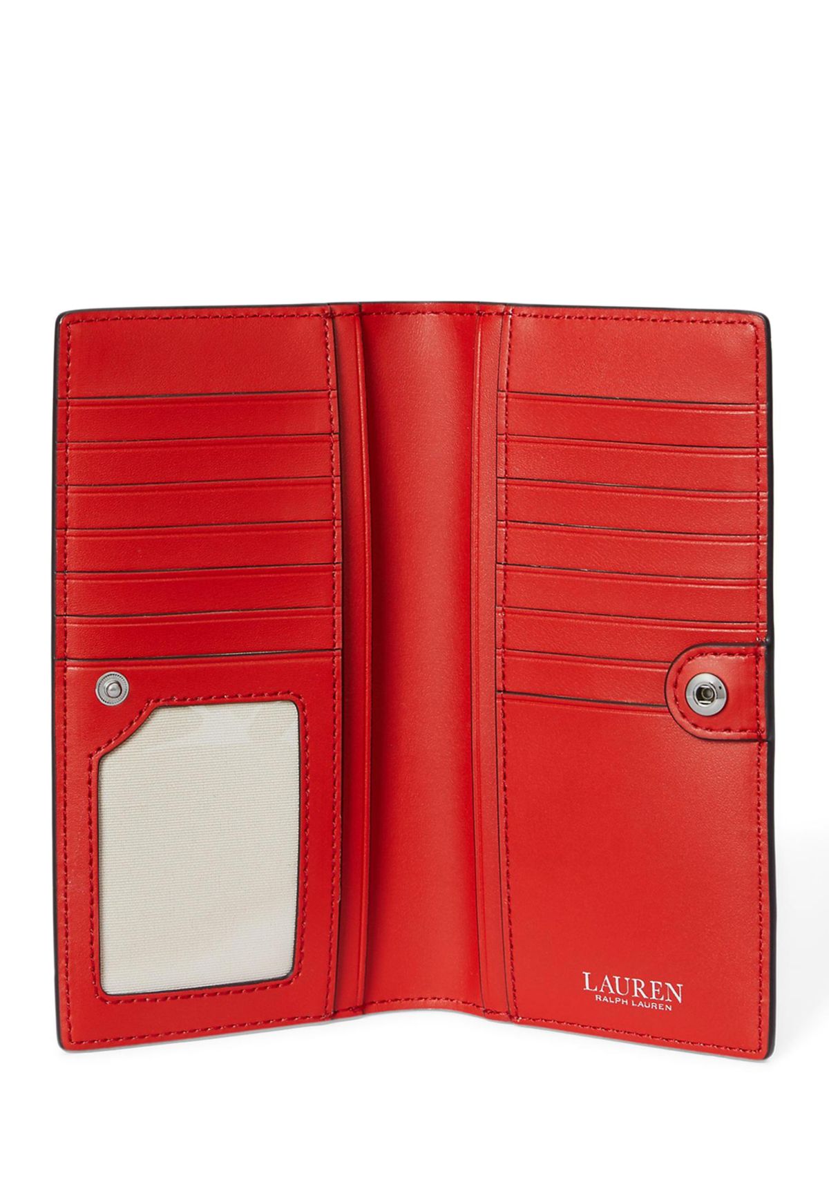 Crosshatch Leather Slim Wallet