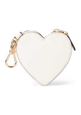 Buy Lauren Ralph Lauren Women Cream Monogram Jacquard Heart Coin Pouch  Online - 867751