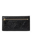 Crinkled Metallic Faux-Leather Wallet