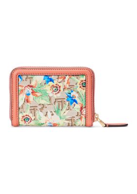 特価！Polo Ralph Lauren Floral Monogram Jacquard Zip Wallet Floral Monogram Jacquard Zip Wallet for Women | Ralph Lauren® GP