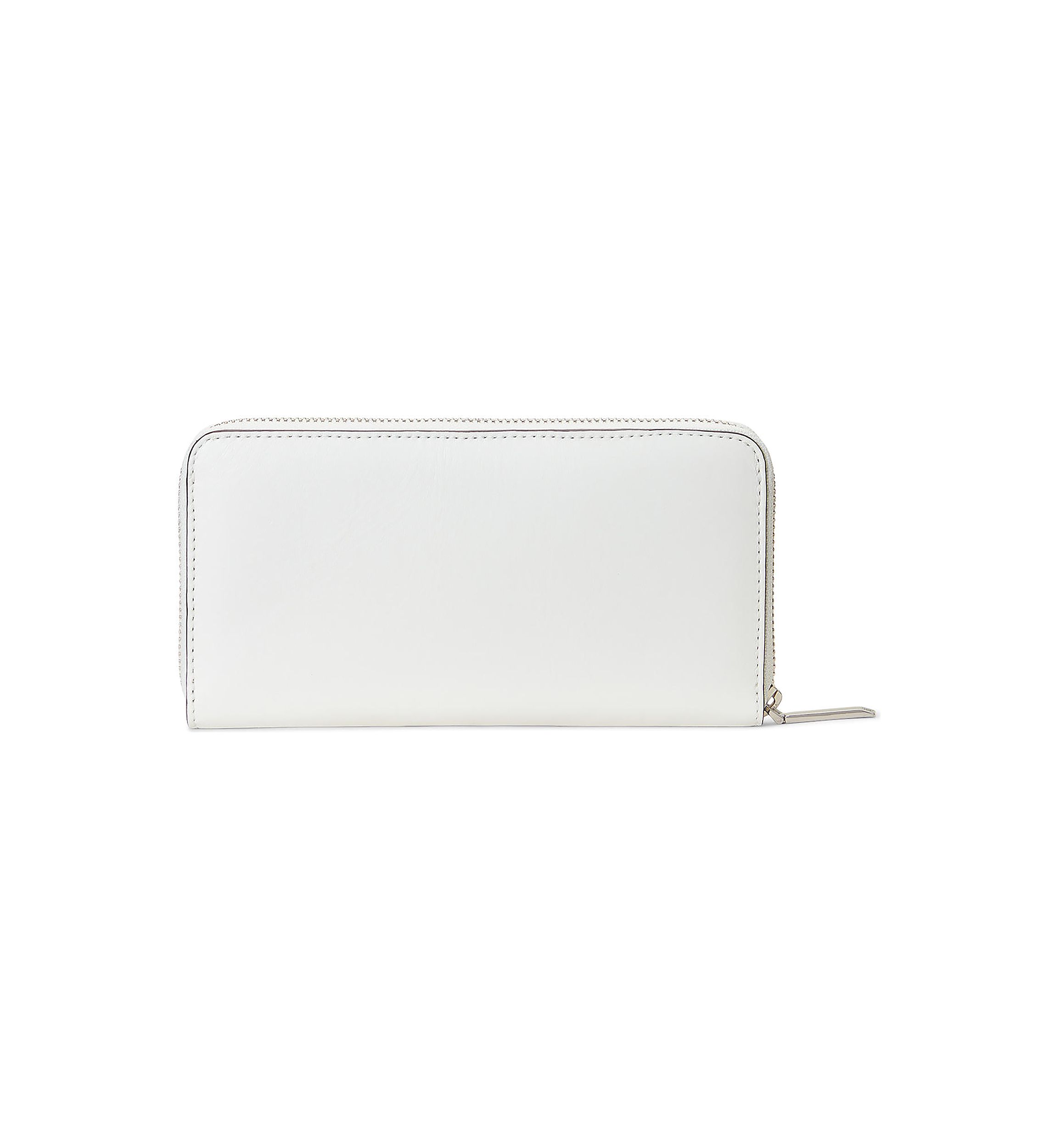 Embroidered Leather Continental Wallet