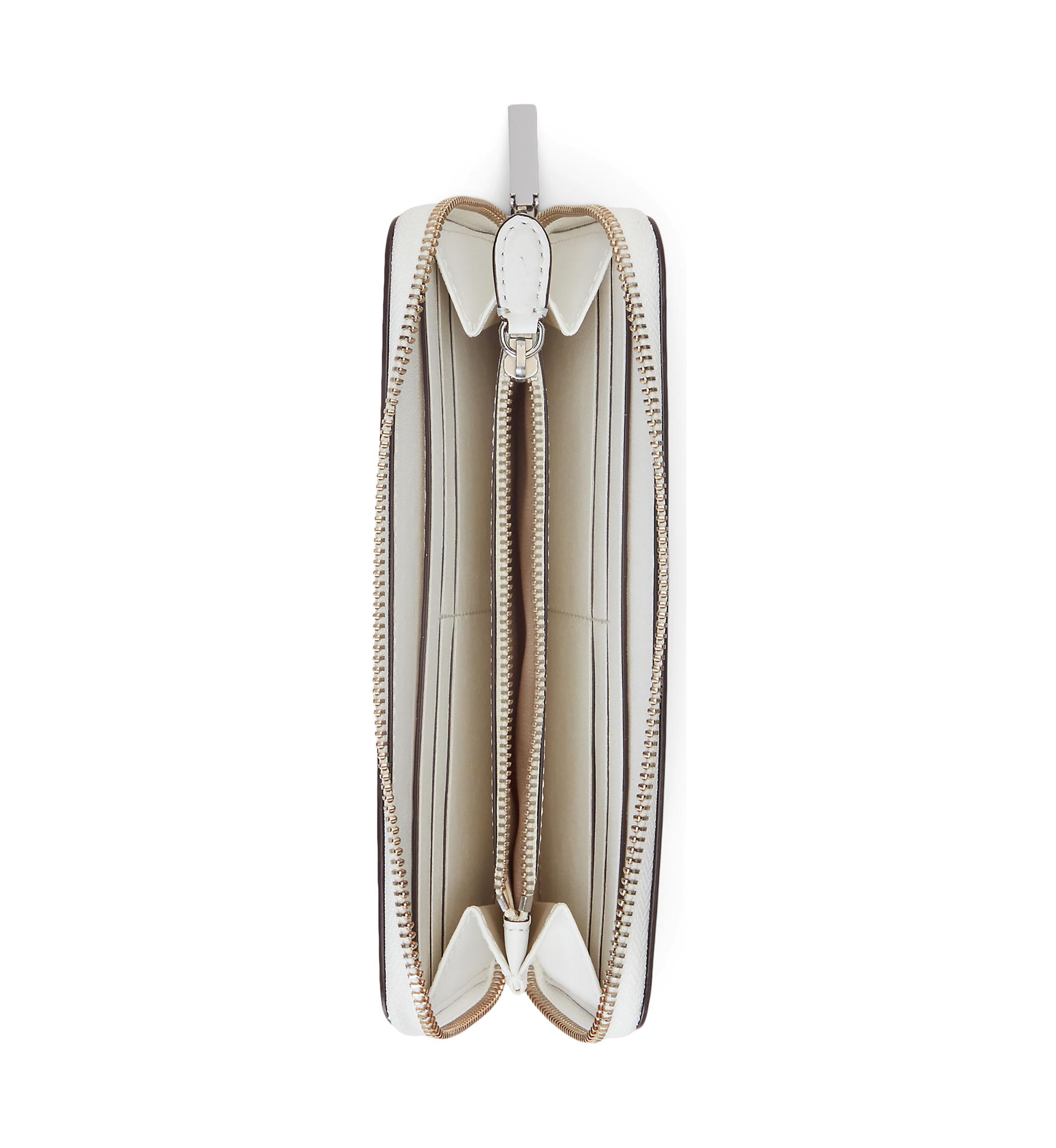 Embroidered Leather Continental Wallet