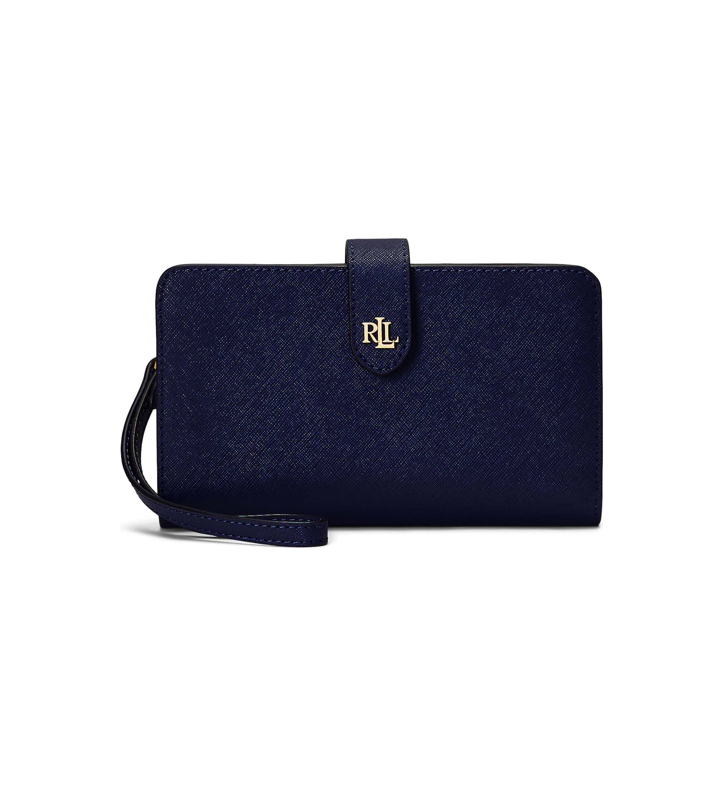 Crosshatch Leather Tech Wristlet