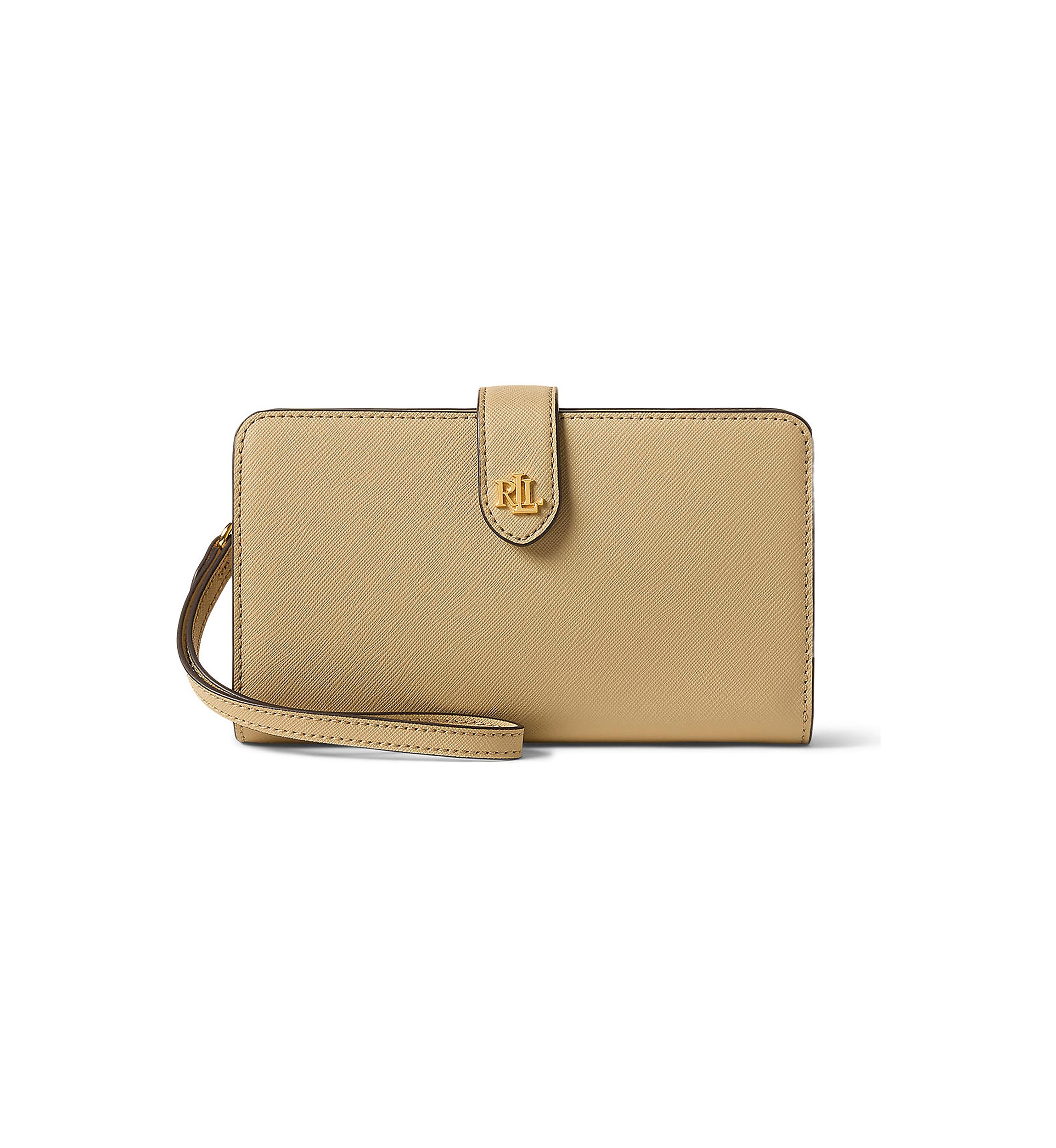 Crosshatch Leather Tech Wristlet