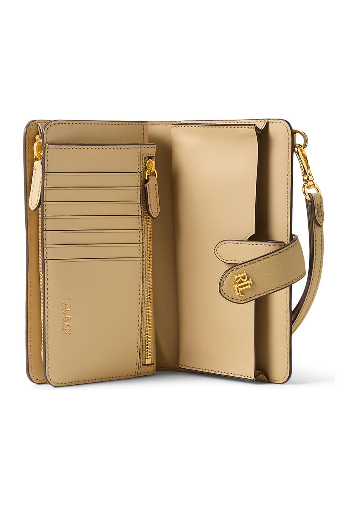 Crosshatch Leather Tech Wristlet