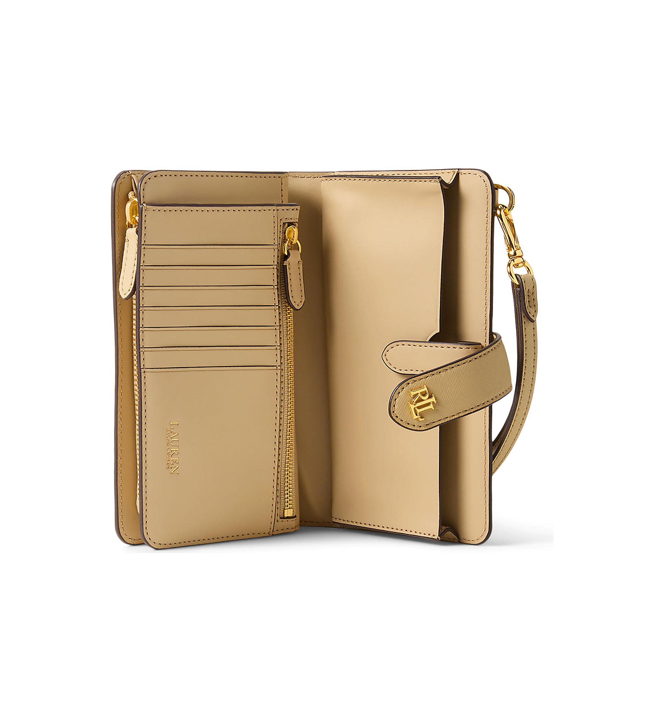 Crosshatch Leather Tech Wristlet