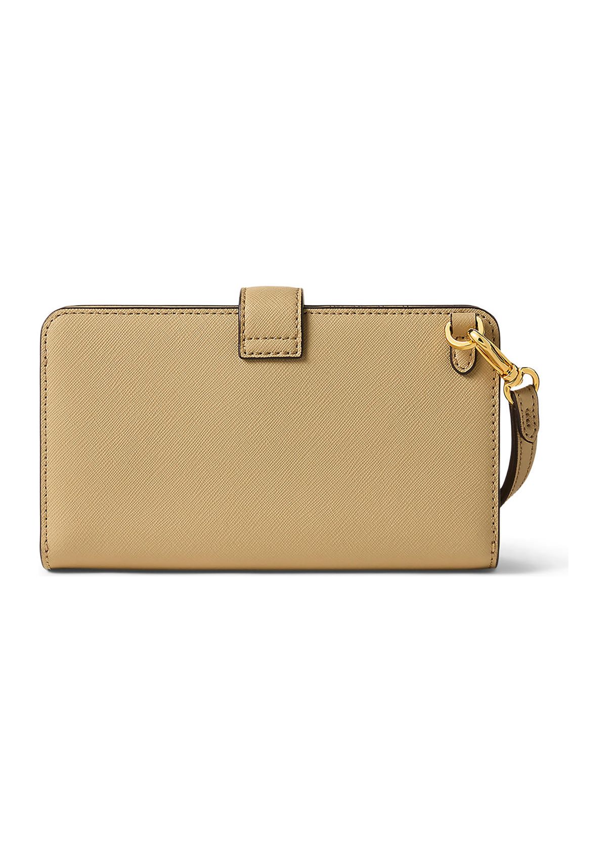 Crosshatch Leather Tech Wristlet