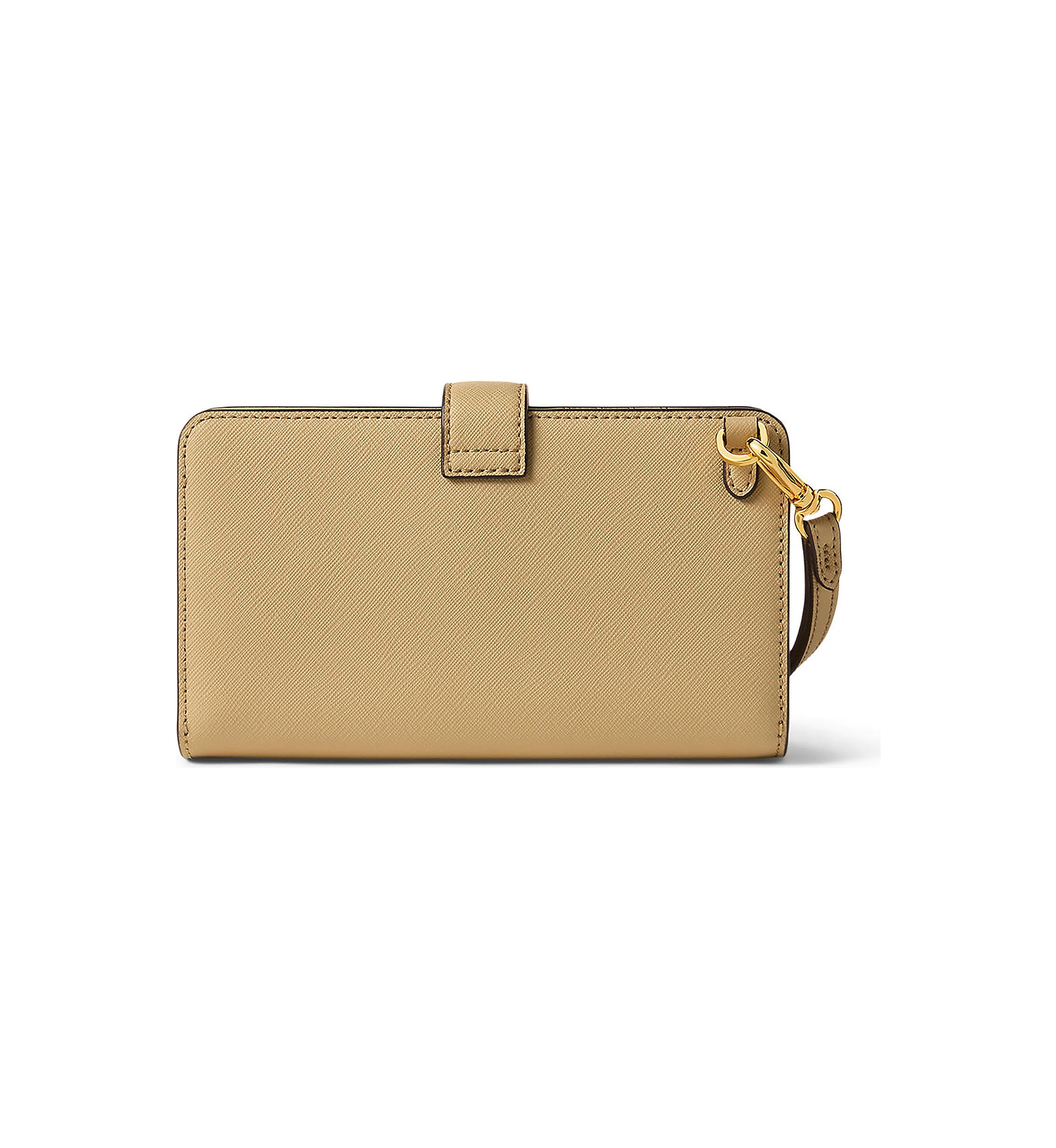 Crosshatch Leather Tech Wristlet