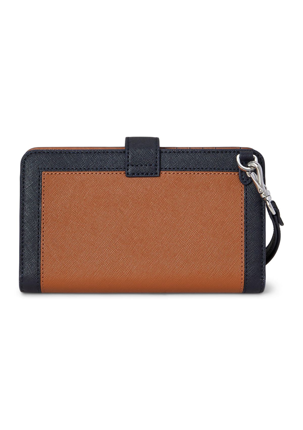 Crosshatch Leather Tech Wristlet