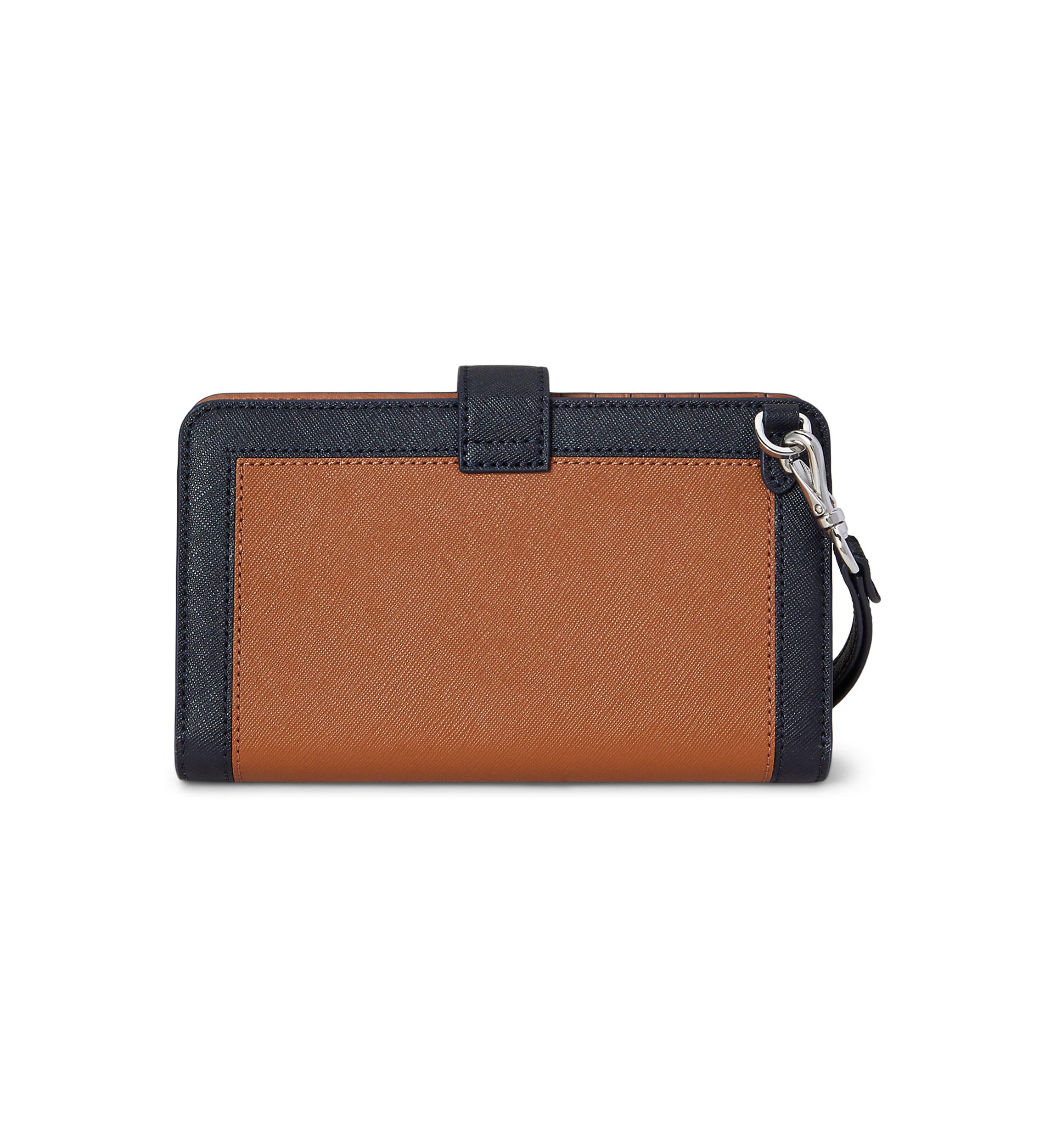 Crosshatch Leather Tech Wristlet