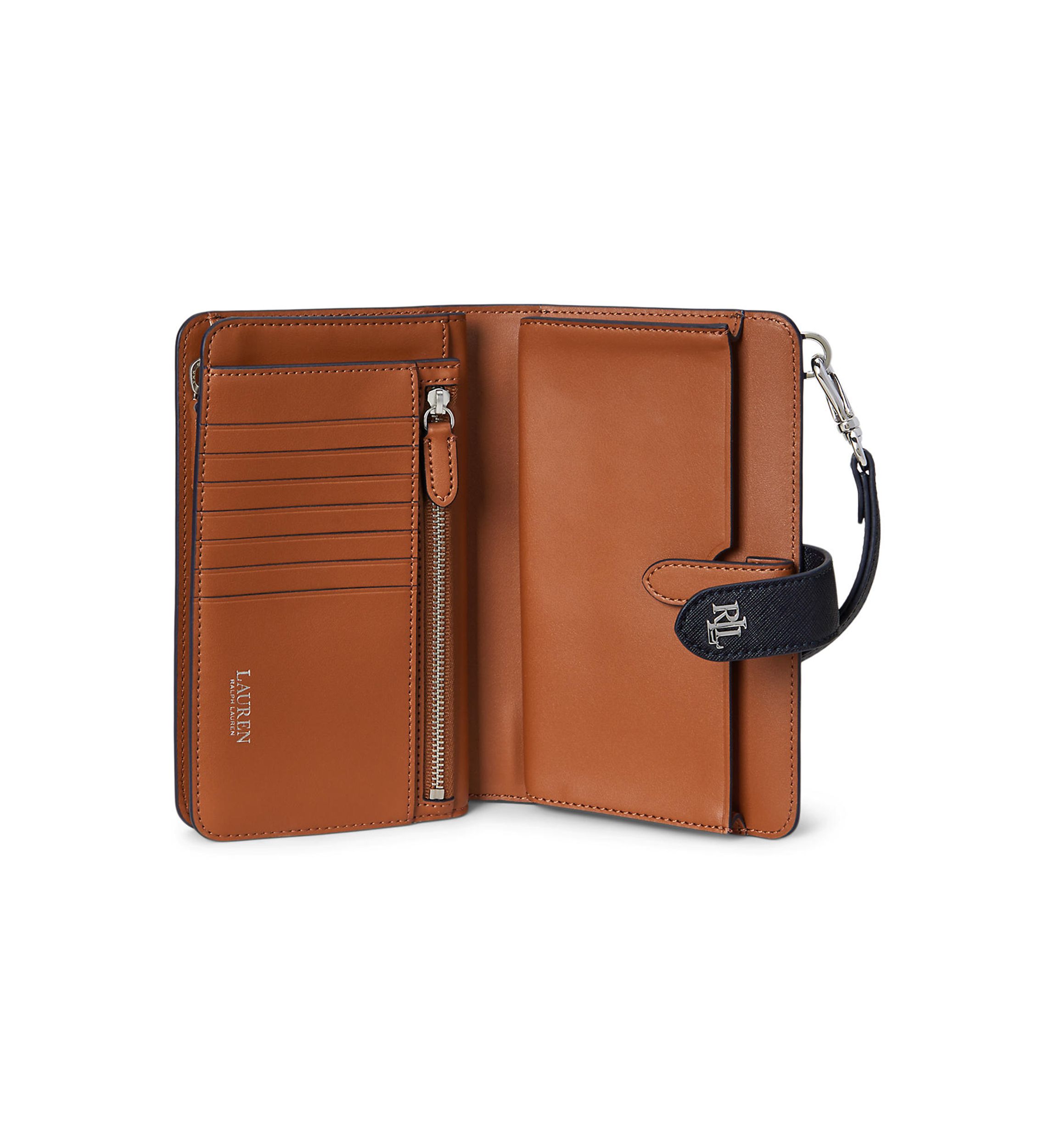 Crosshatch Leather Tech Wristlet