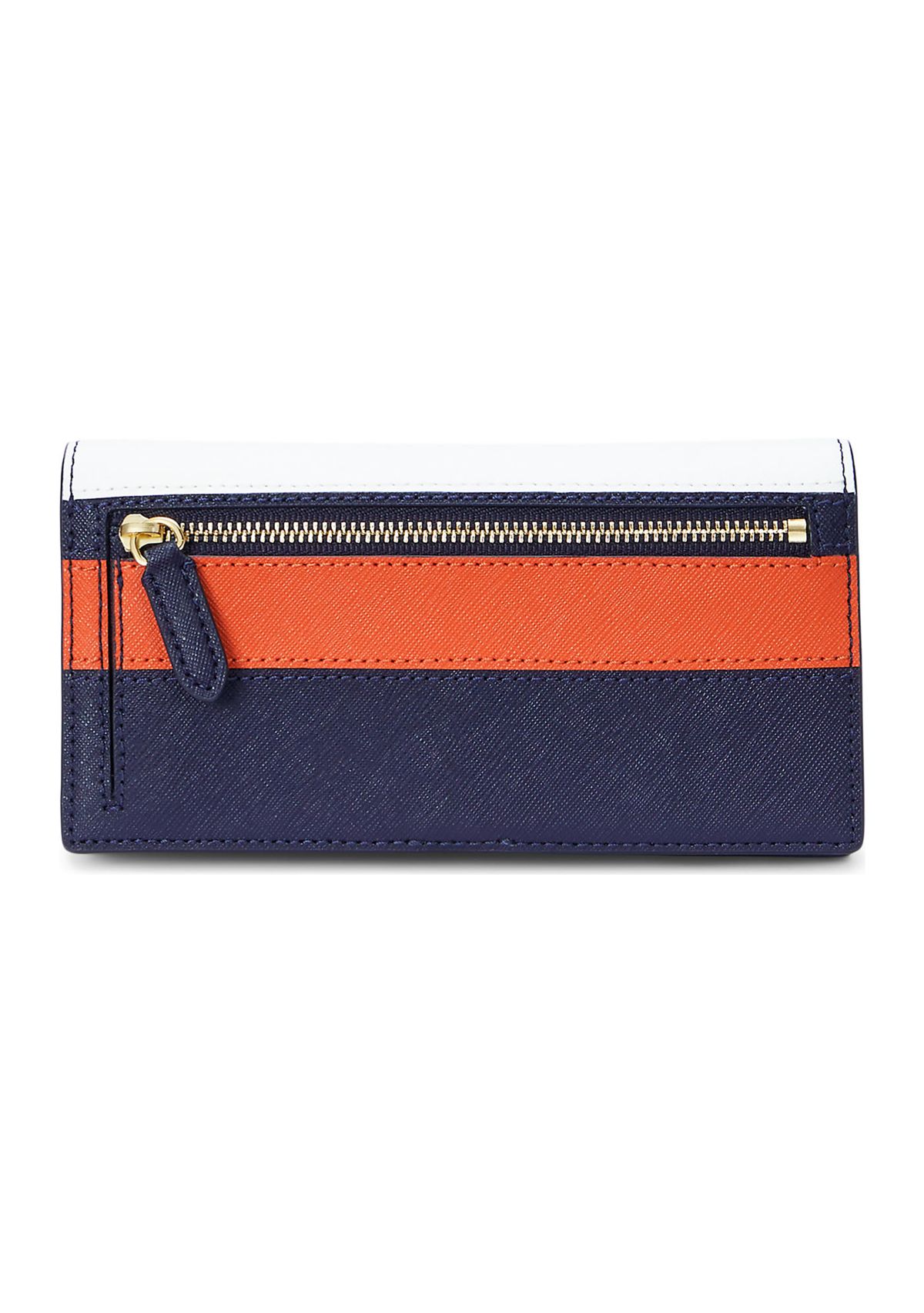 Crosshatch Leather Slim Wallet
