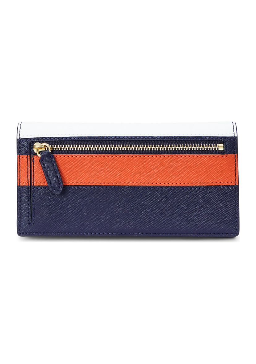 Crosshatch Leather Slim Wallet