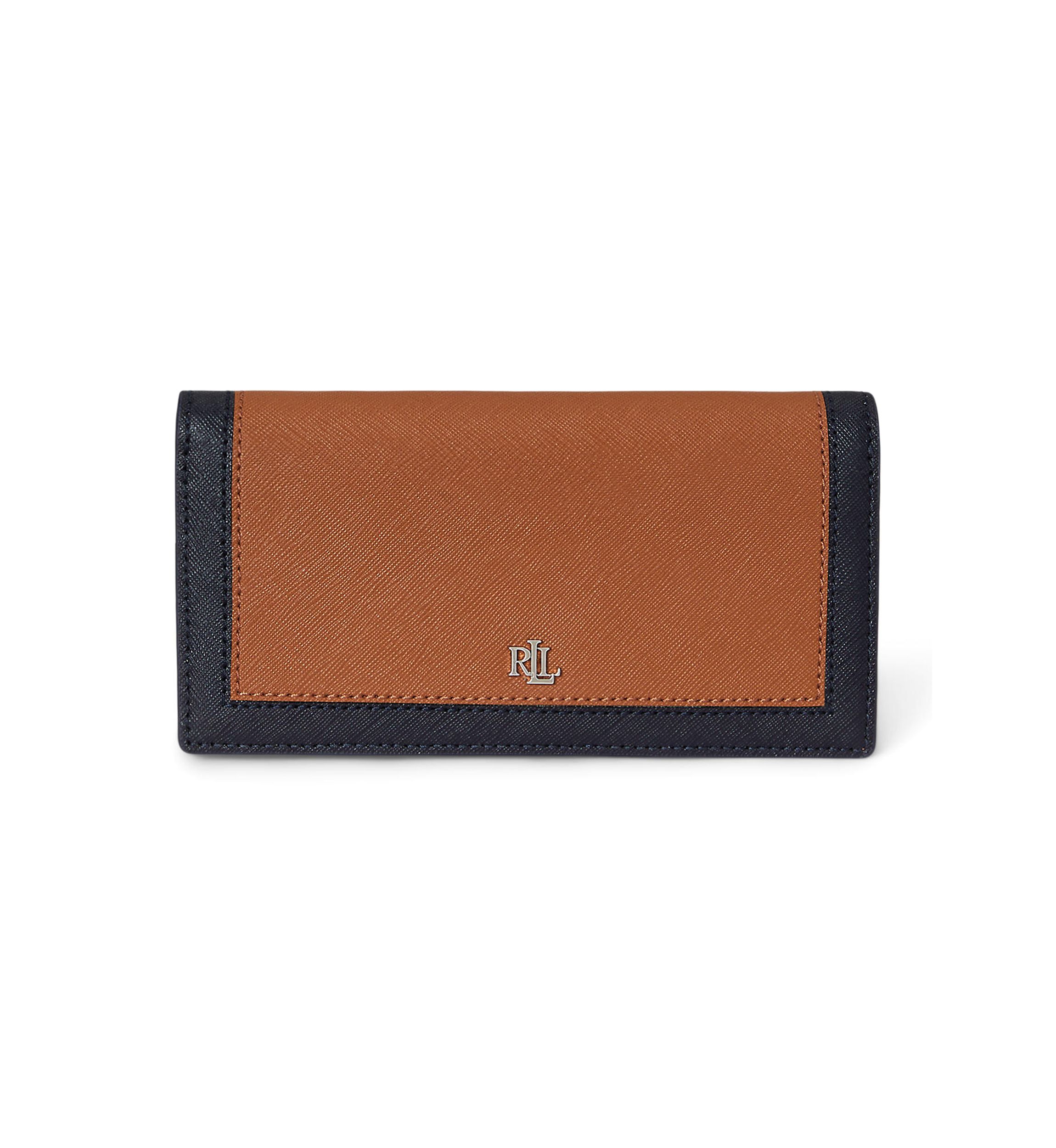 Crosshatch Leather Slim Wallet