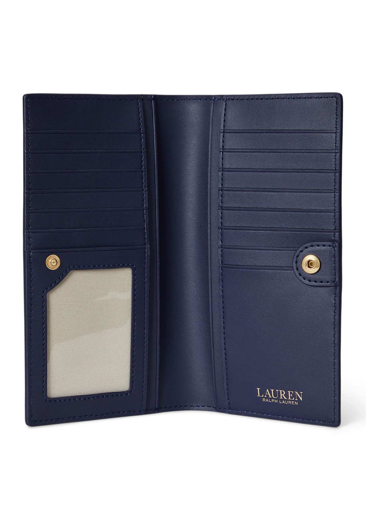 Crosshatch Leather Slim Wallet