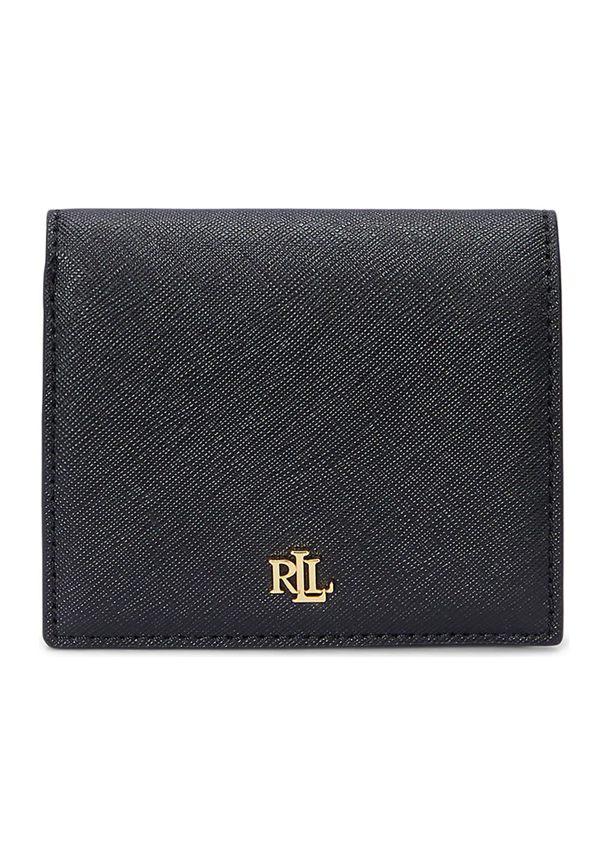 Crosshatch Leather Compact Wallet