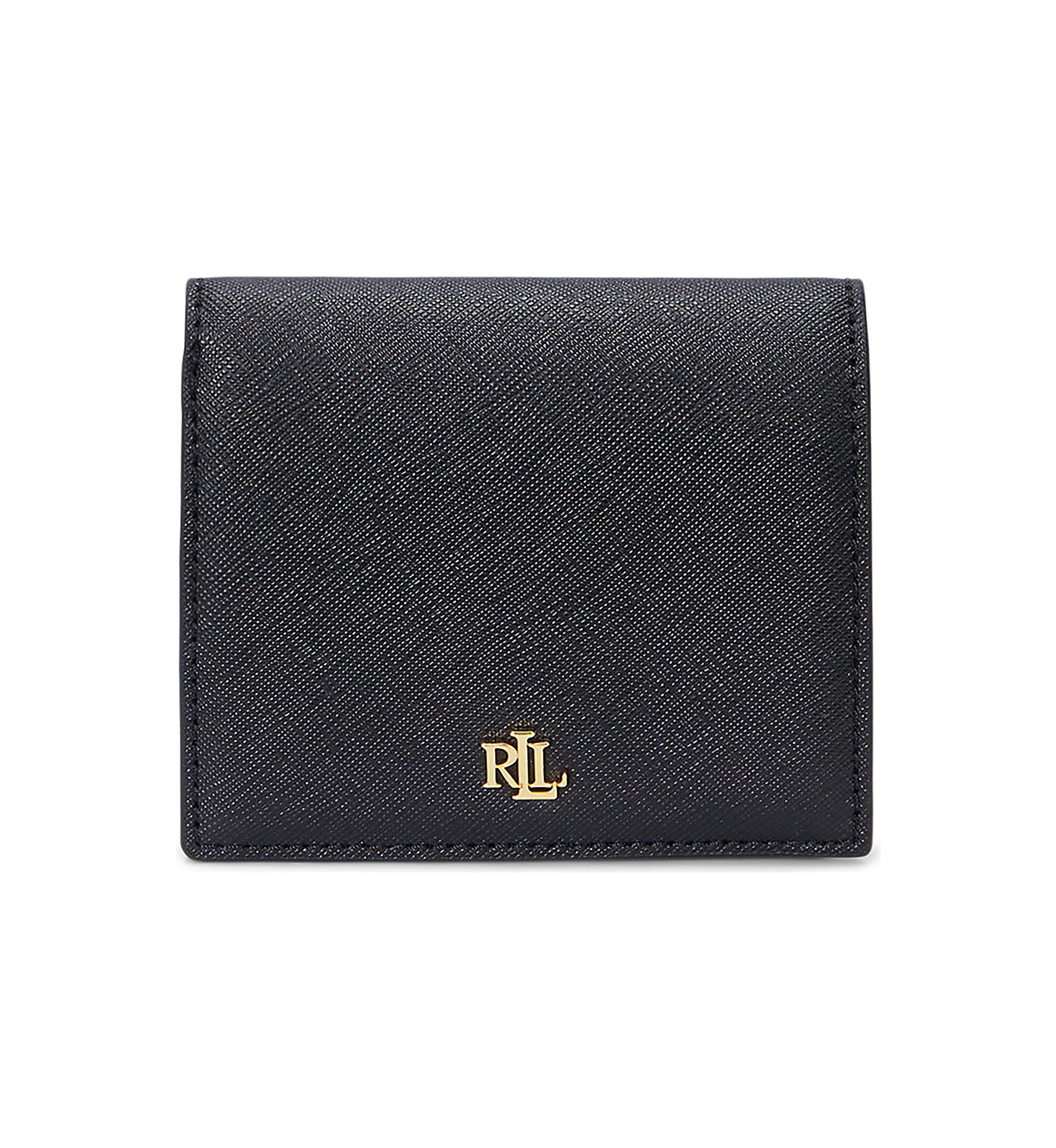 Crosshatch Leather Compact Wallet