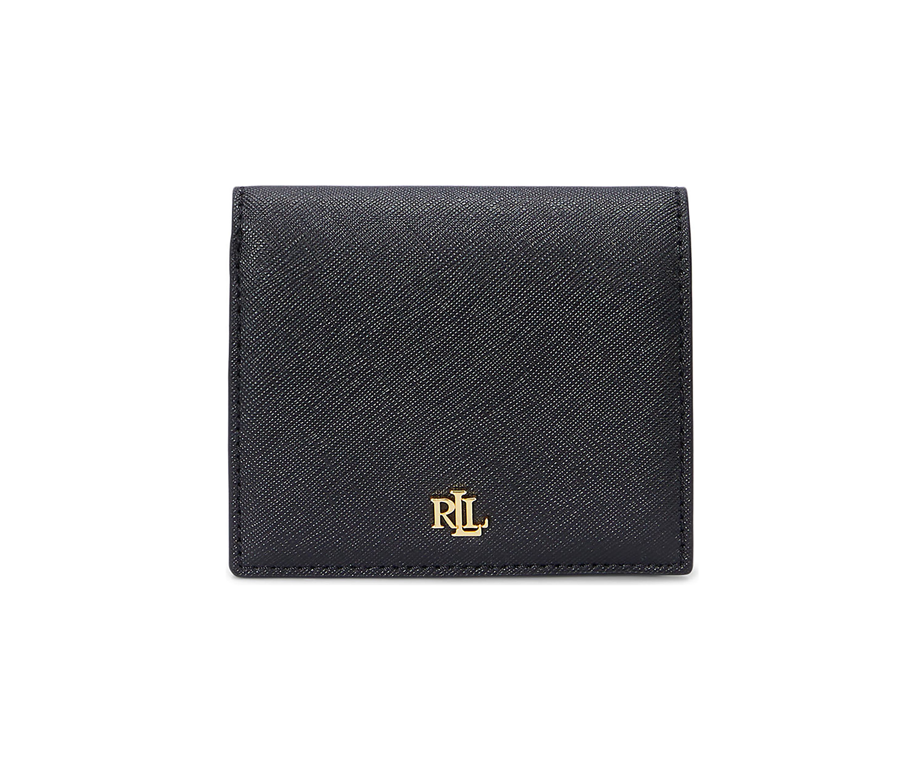 Crosshatch Leather Compact Wallet