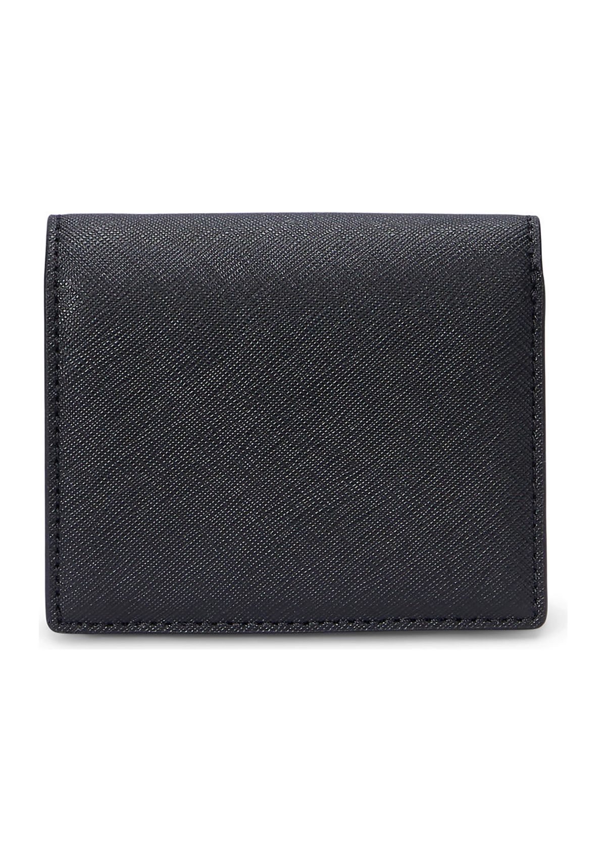 Crosshatch Leather Compact Wallet