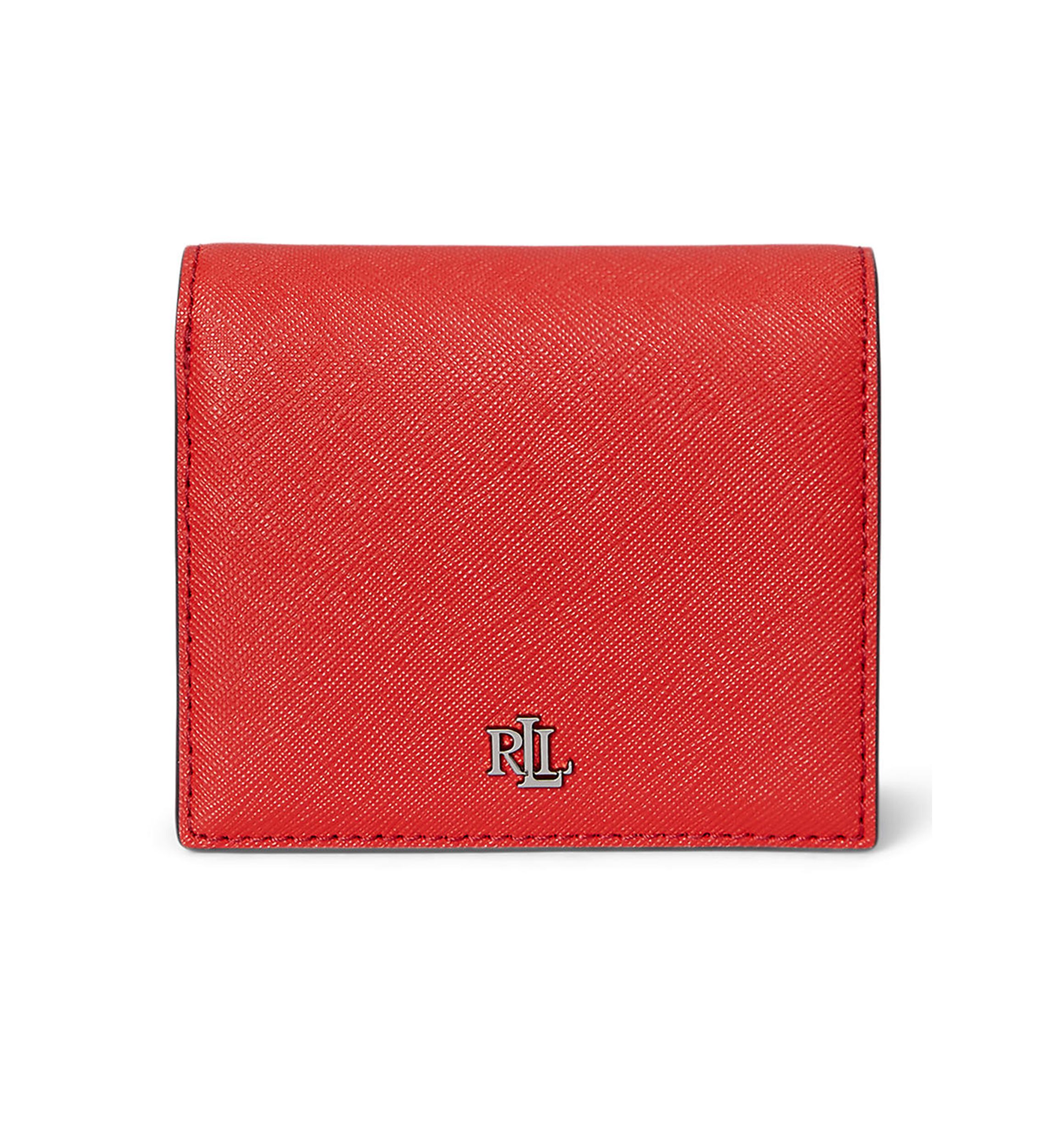 Crosshatch Leather Compact Wallet