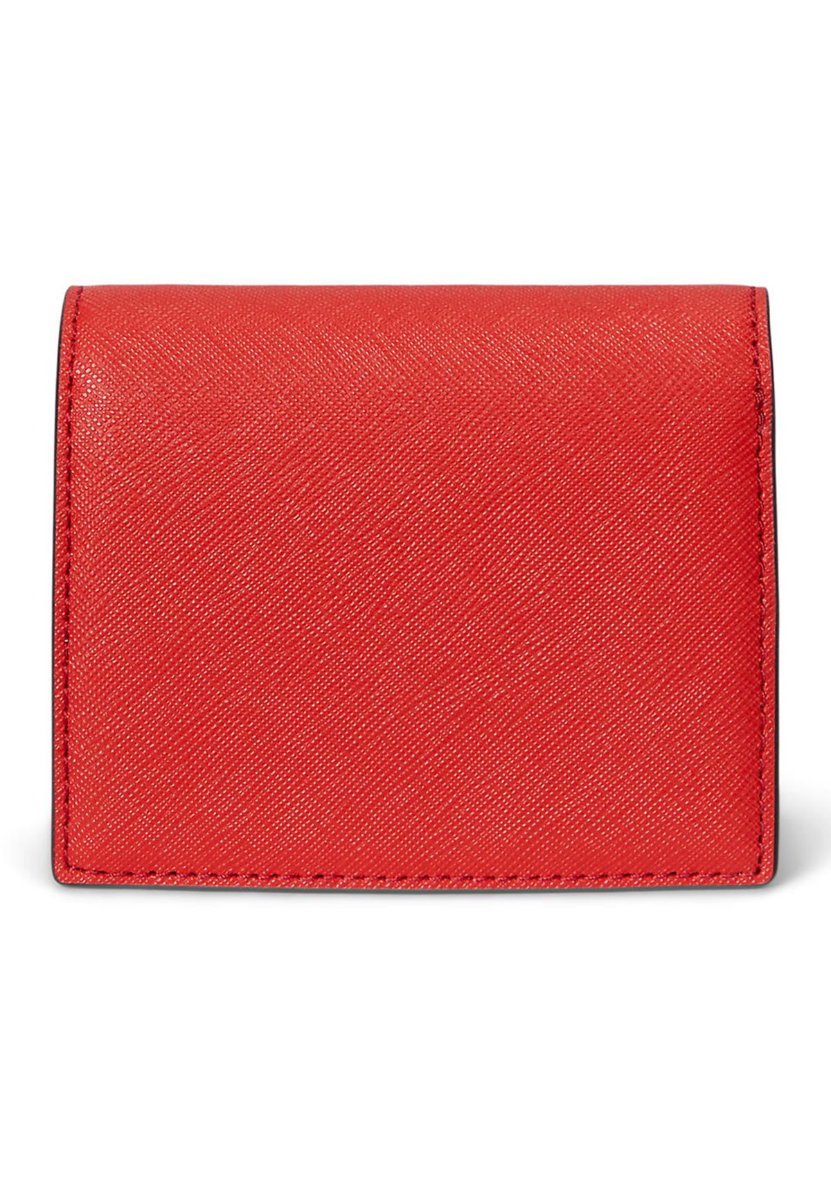 Crosshatch Leather Compact Wallet