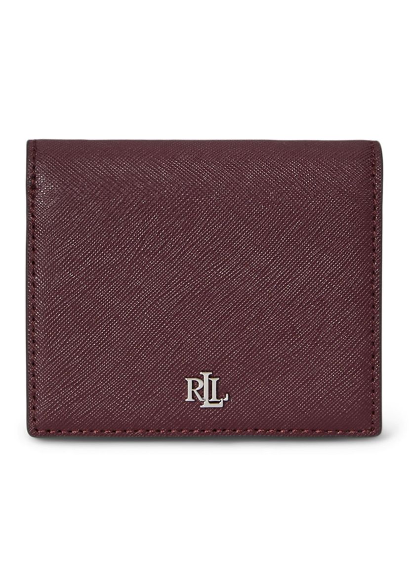 Crosshatch Leather Compact Wallet