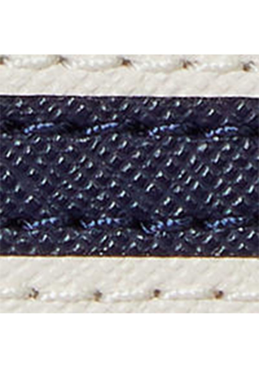 Color-Blocked Leather Compact Wallet