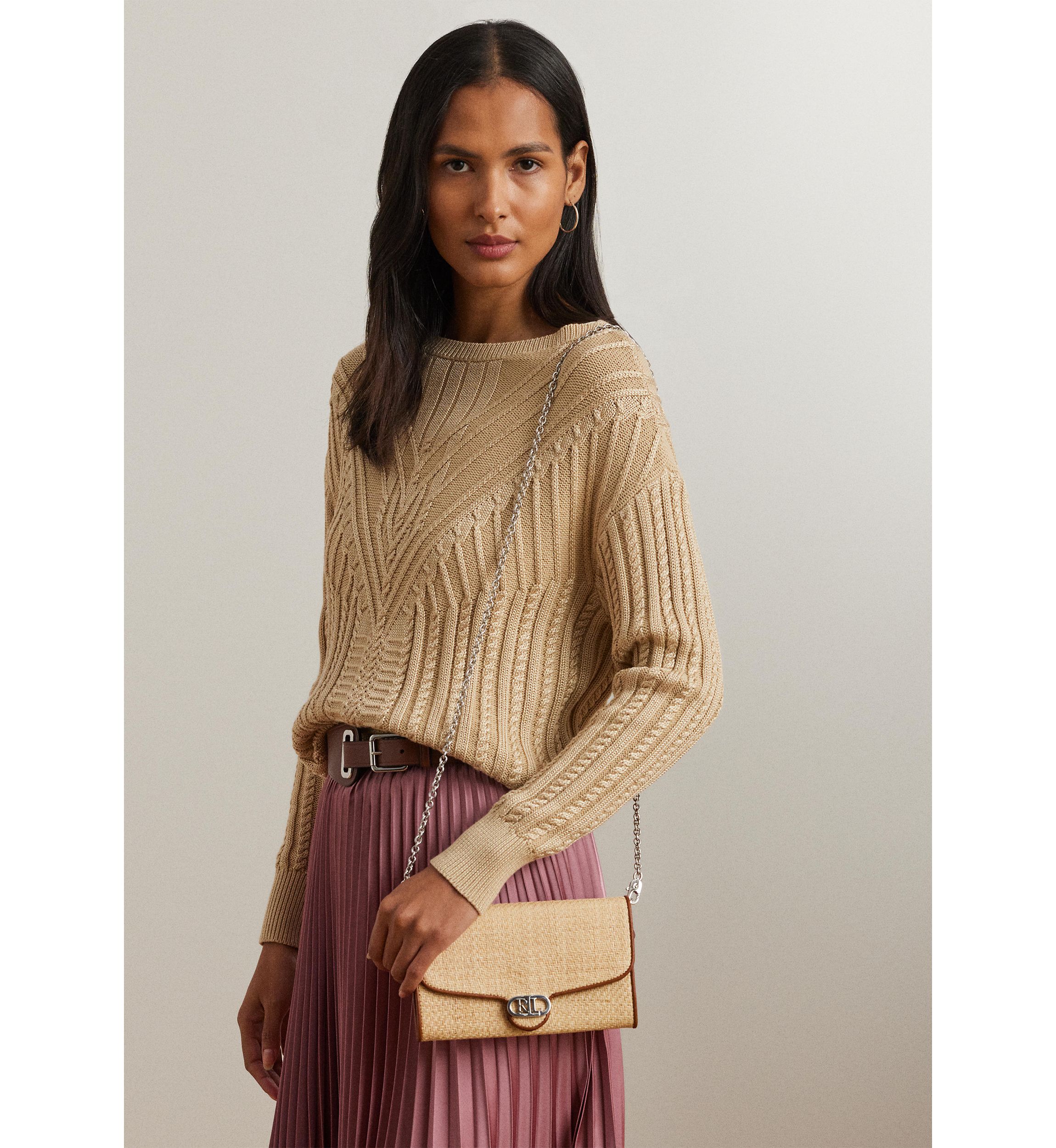 Raffia Medium Adair Crossbody
