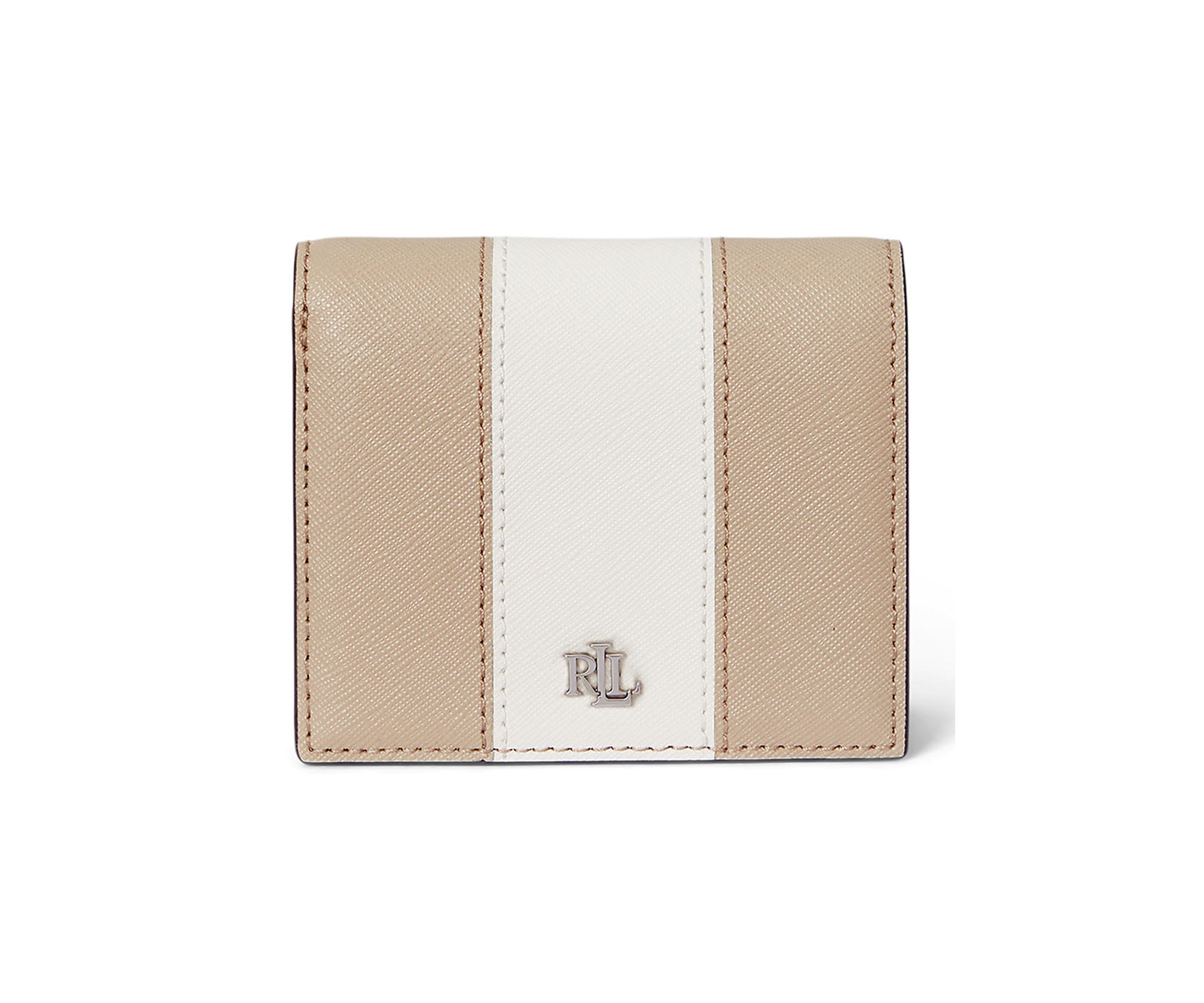 Two Tone Leather Compact Wallet