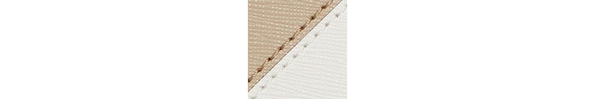 Two Tone Crosshatch Leather Slim Wallet