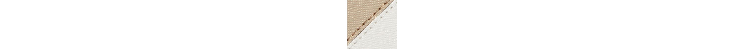 Two Tone Crosshatch Leather Slim Wallet