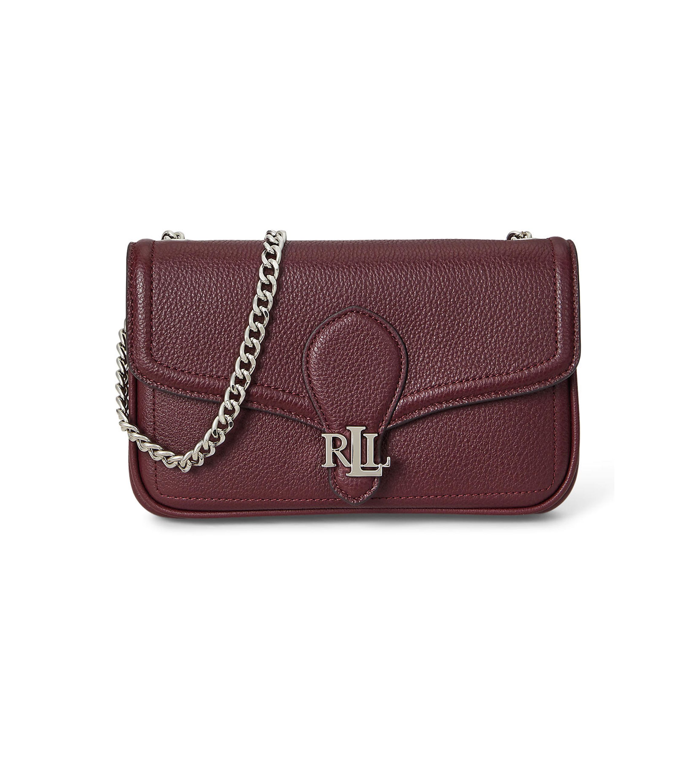 Pebbled Leather Bradley Crossbody Wallet