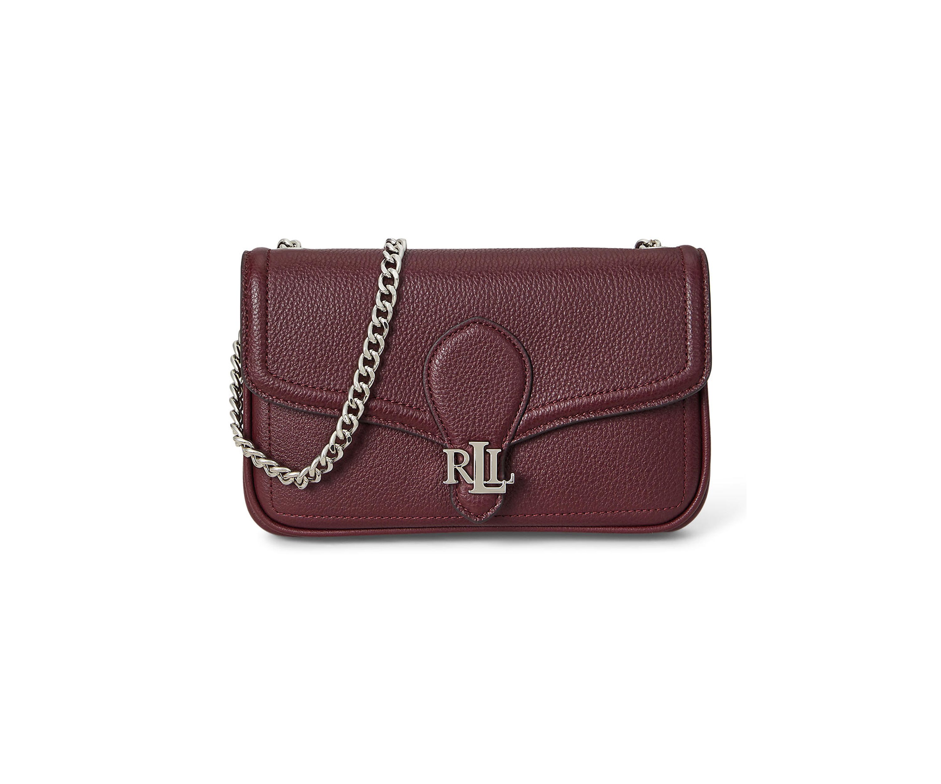 Pebbled Leather Bradley Crossbody Wallet