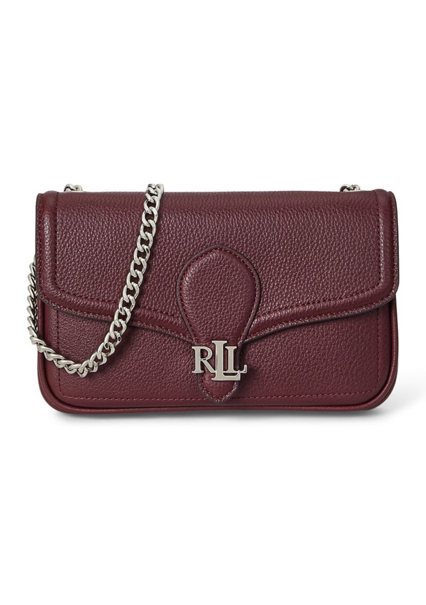 Pebbled Leather Bradley Crossbody Wallet