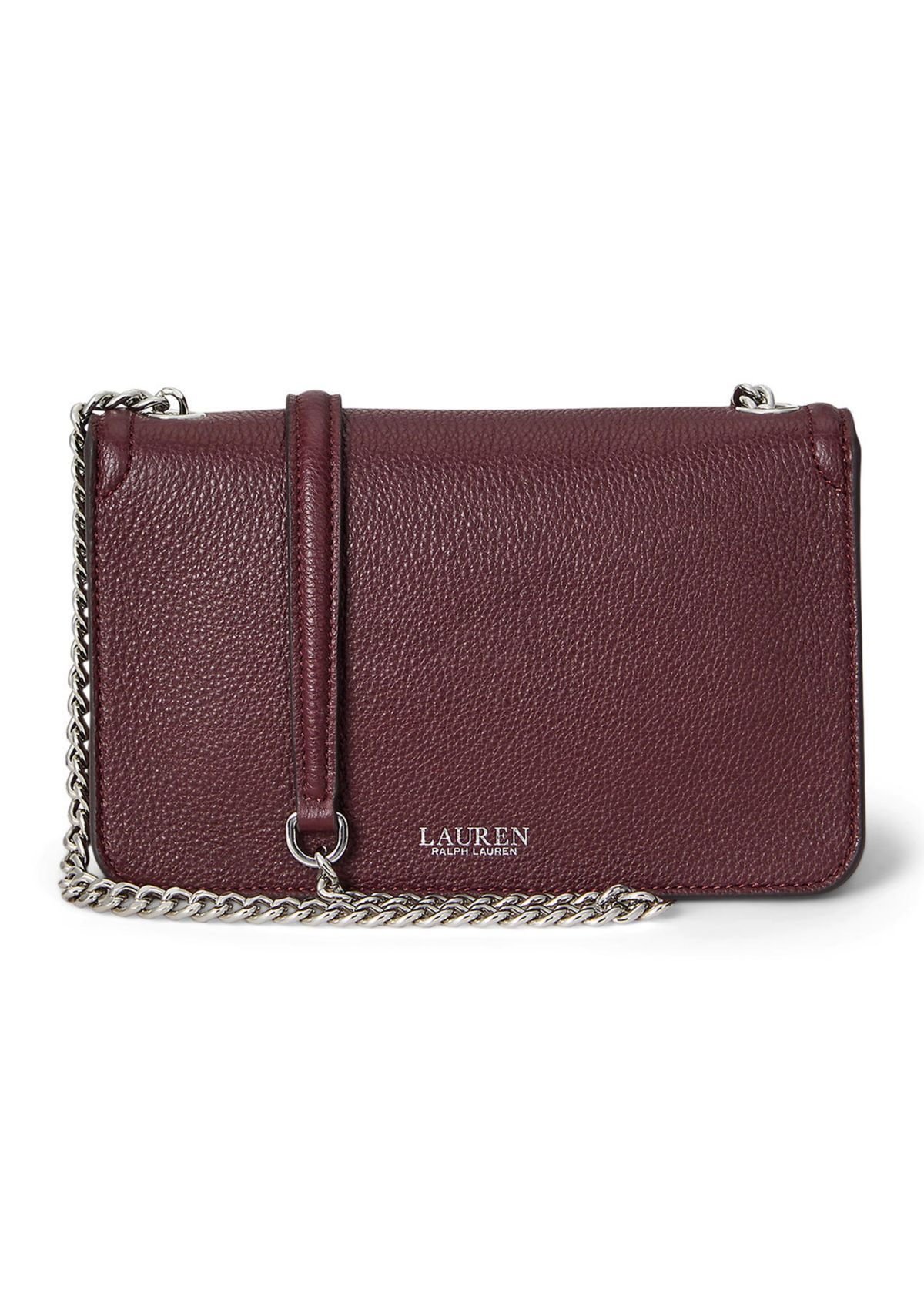Pebbled Leather Bradley Crossbody Wallet