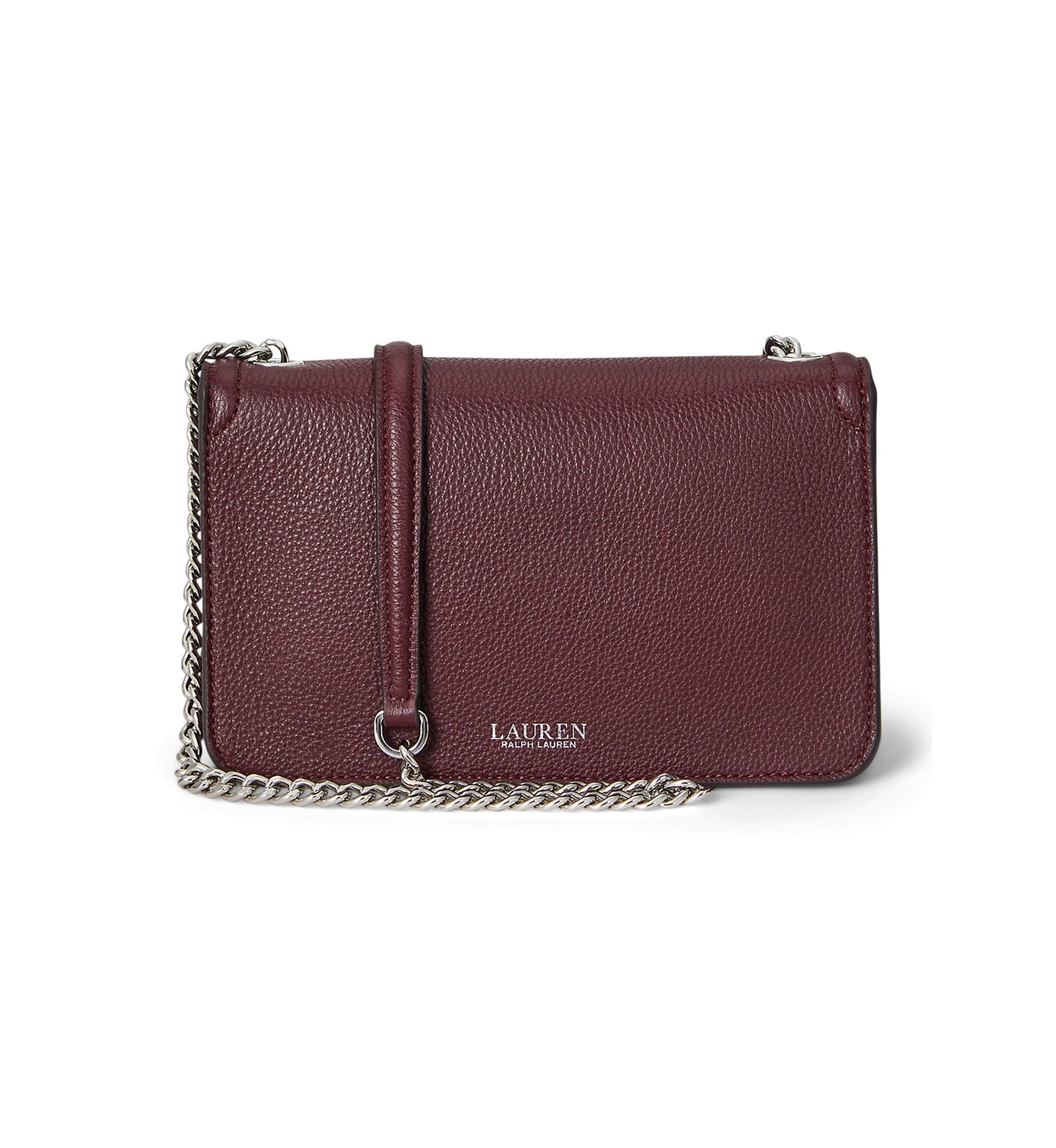 Pebbled Leather Bradley Crossbody Wallet