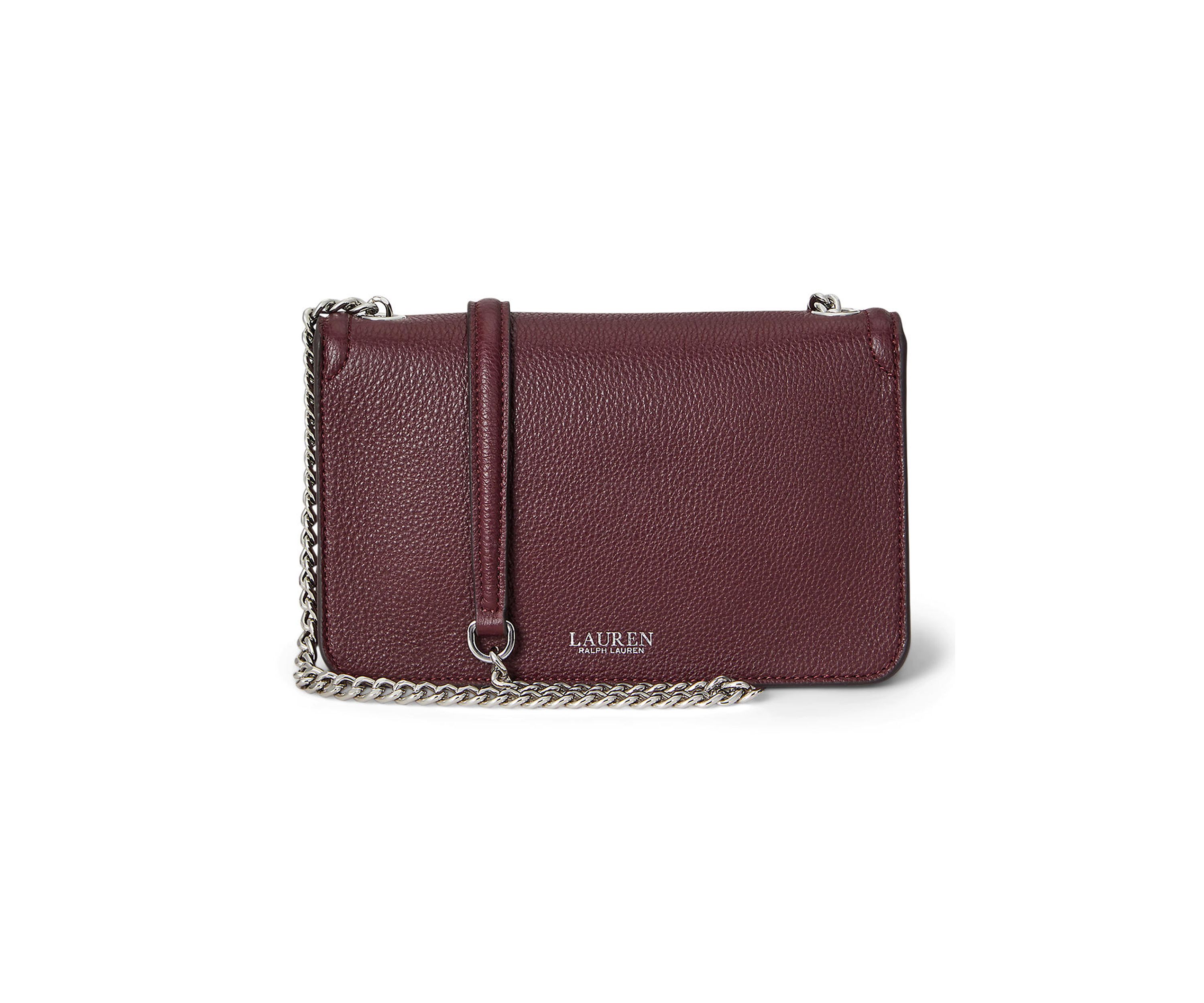 Pebbled Leather Bradley Crossbody Wallet