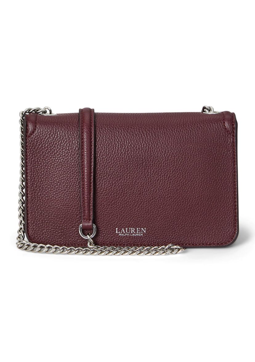 Pebbled Leather Bradley Crossbody Wallet